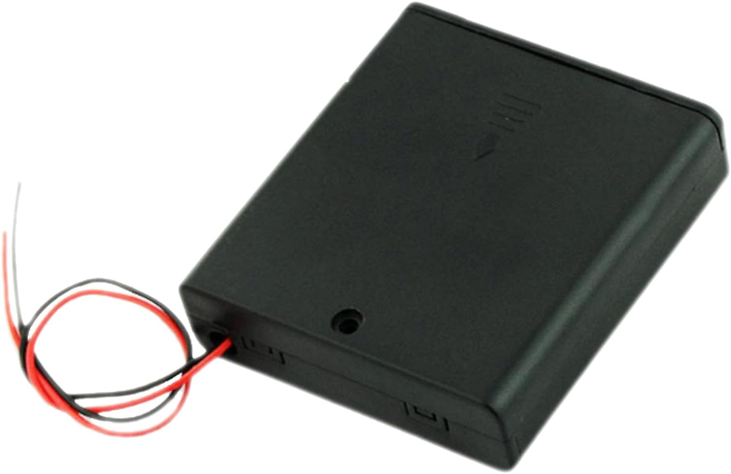 Ogrmar On/Off Switch 4 X 1.5V AA Battery Case Holder Leads Black W Cap 2Pcs image number 2