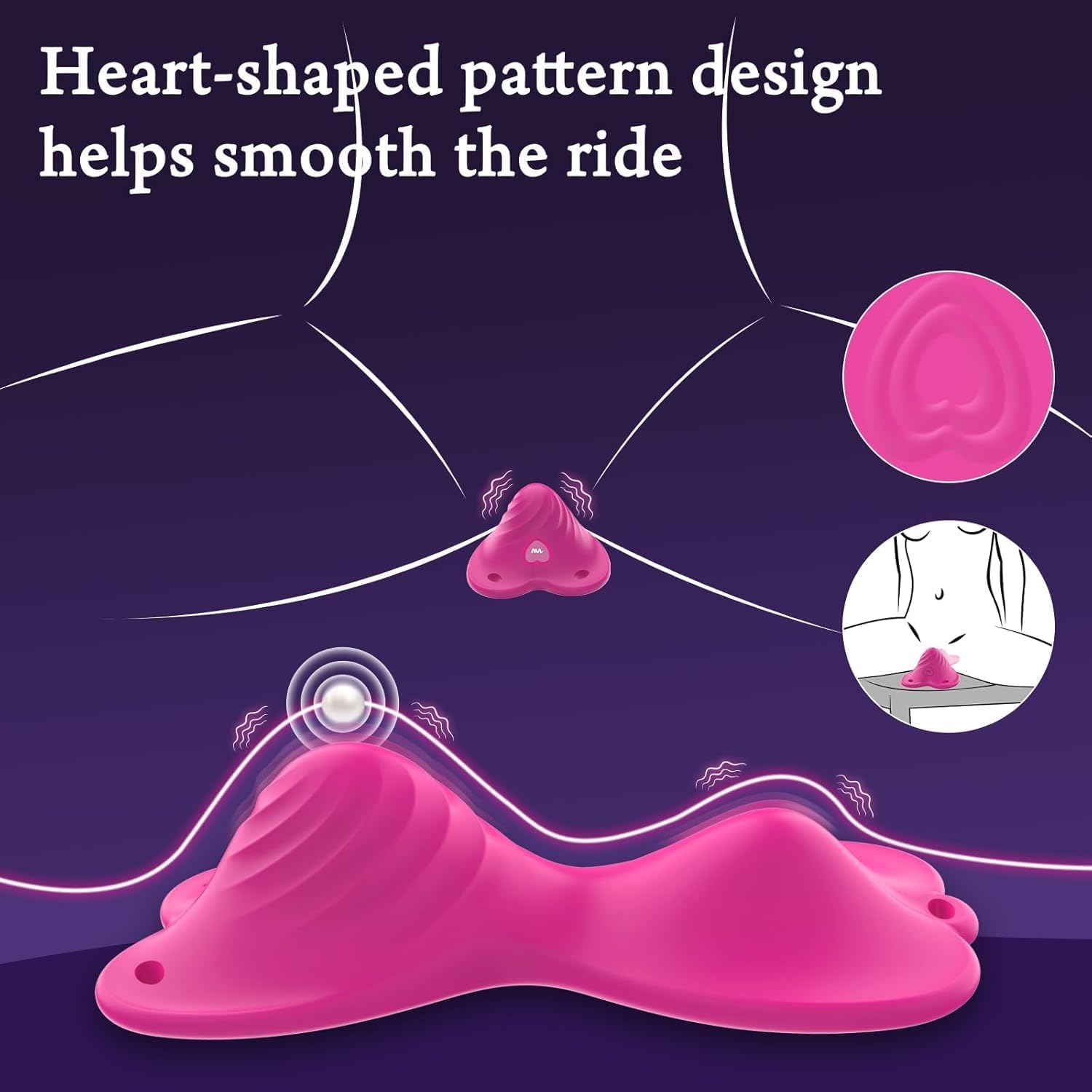 Wearable Vibrator Couples Sex Toys-Sit and Ride Couple Vibrators Women Sex Toy with 9+9 Vibration Modes Dual Motor Vibrating Panties Adult Sex Toy for Female Pleasure image number 1