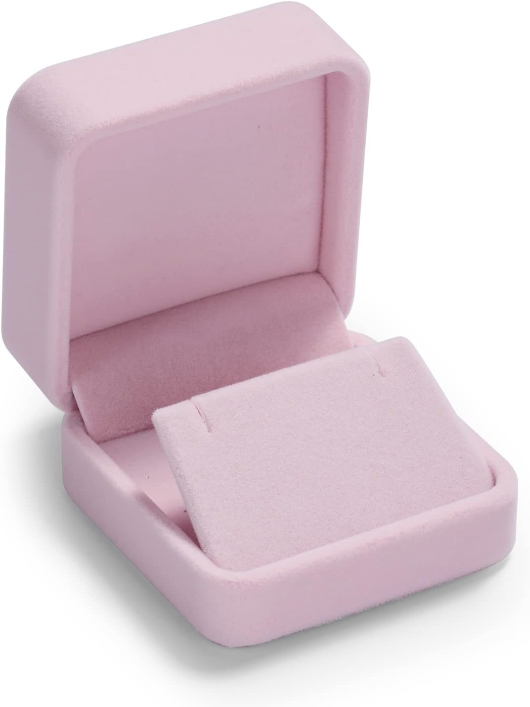 Oirlv Pink Velvet Ring Gift Boxes Elegant Ring Box for Wedding Valentine'S Day Anniversary Birthday - Earring Box image number 2