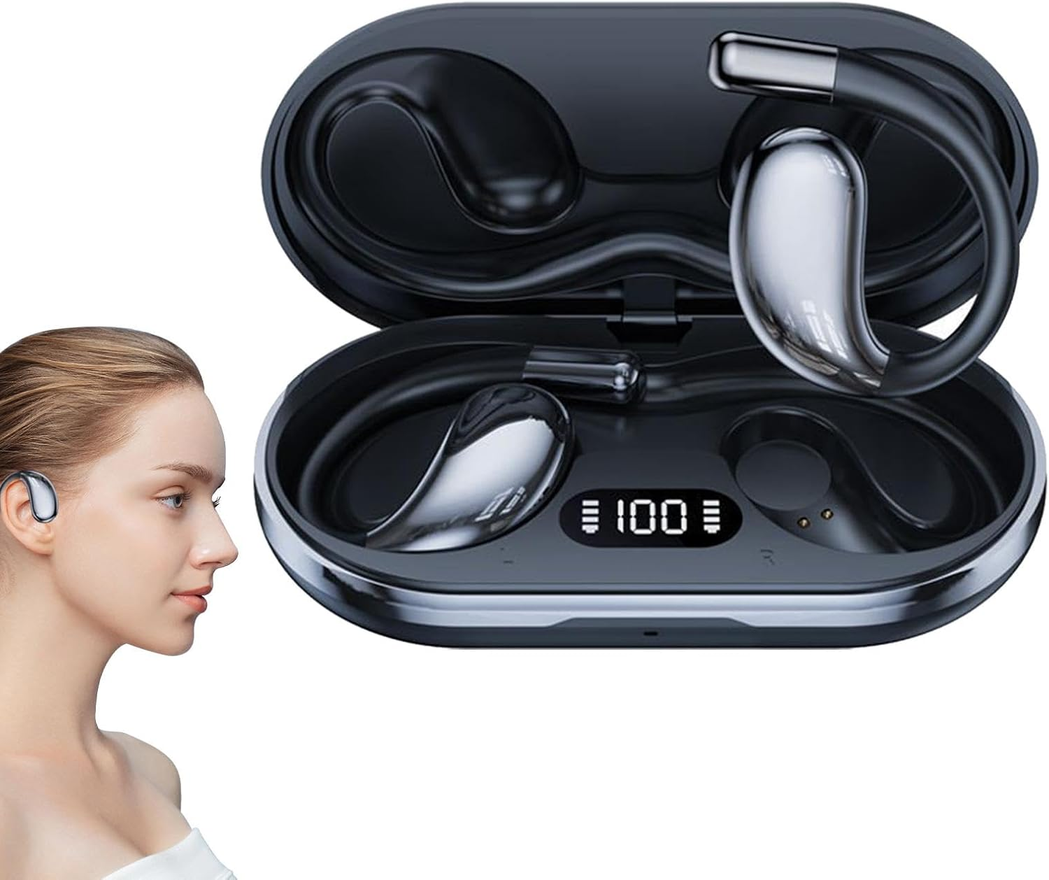 AI Translator Earphones - Voice Translator Earphones - 144 Languages AI Translator Earphones - Real Time AI Translator Earphones, 60 Hours Long Life and Hifi Sound, Immersive Translation image number 3