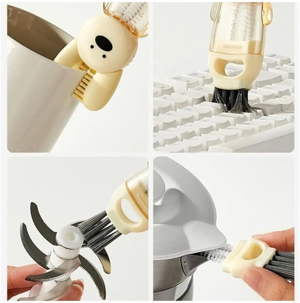 DWYYWSM 3 PCS Bottle Brush Upgrade 4 in 1 Cup Lid Gap Cleaning Brush Set, Multifunctional Insulation Bottle Cleaning Tools image number 2