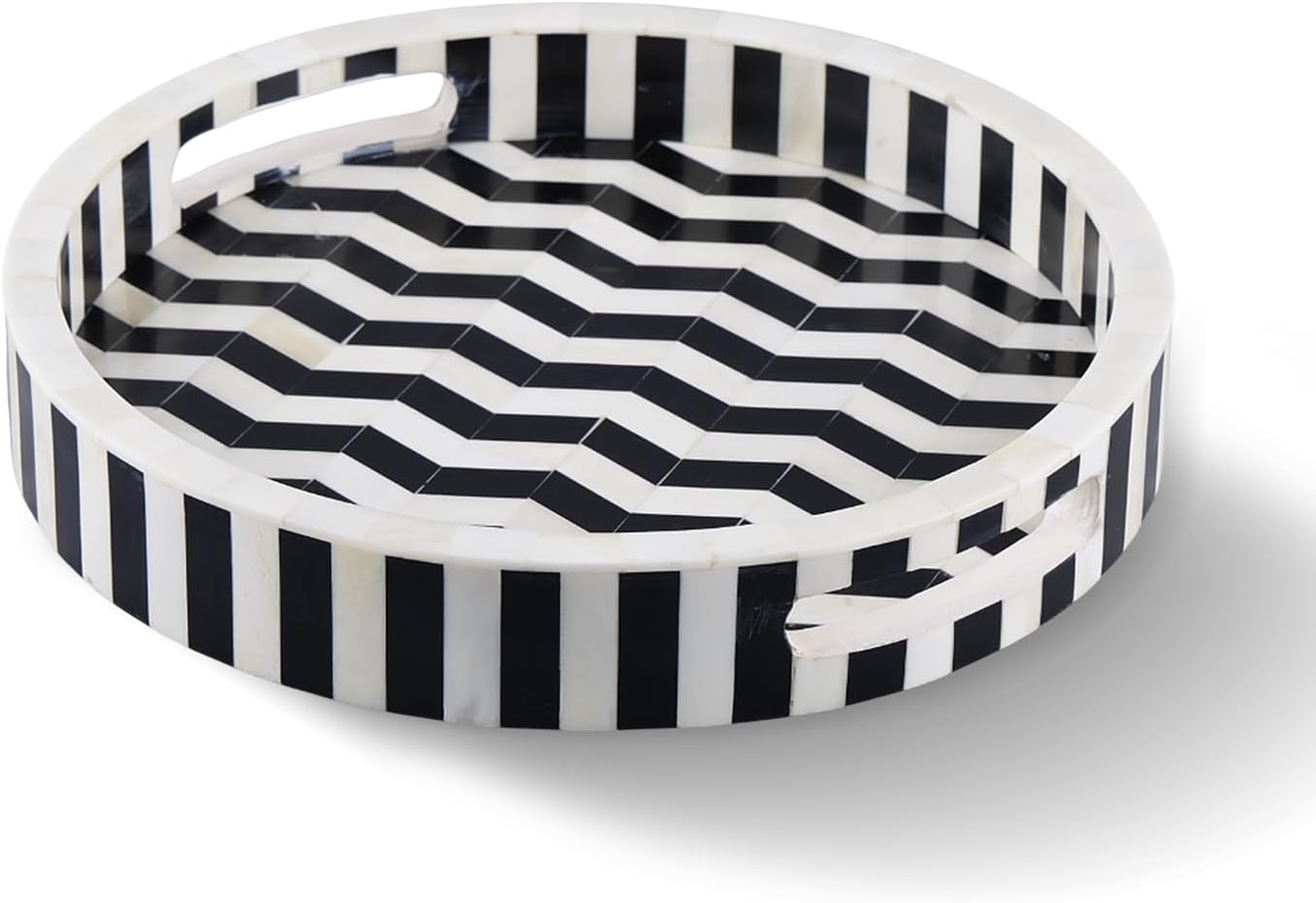 Handicrafts Home Decorative Tray Athens Dinami Collection -12X12 Inch image number 1