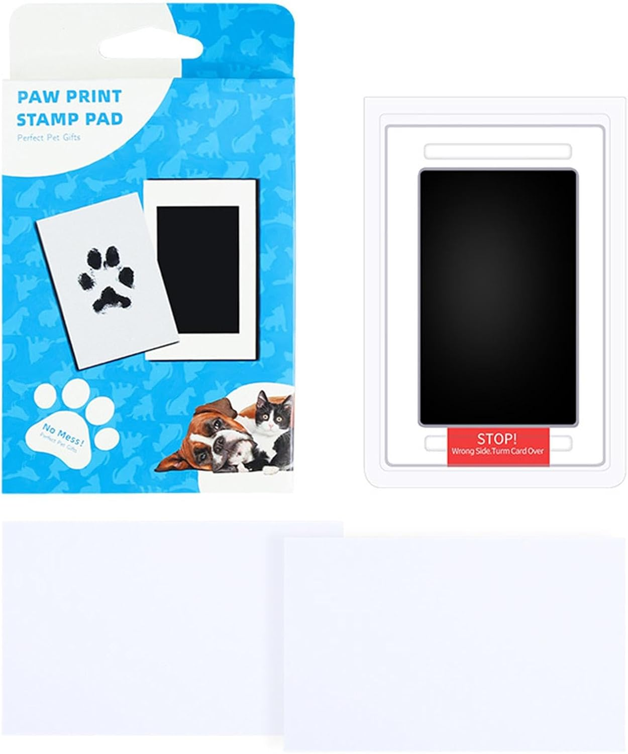 Stamp Cushion with Paw- Souvenir-Pfotenprint-Maker -Achen-Pfotenprintpress-Make, Even the Paw for Dogs Ink Disc Can Be Used 3-5 Times and Works with Paper or Paper image number 3