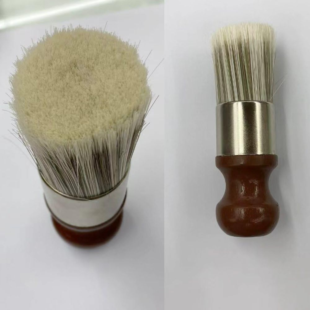 2 Pieces Leather Furniture Salve Brush, Durable Wood and Leather Care Too, Wood Salve Brush Set for Furniture, Shoes, Headlights, Car Interiors image number 1
