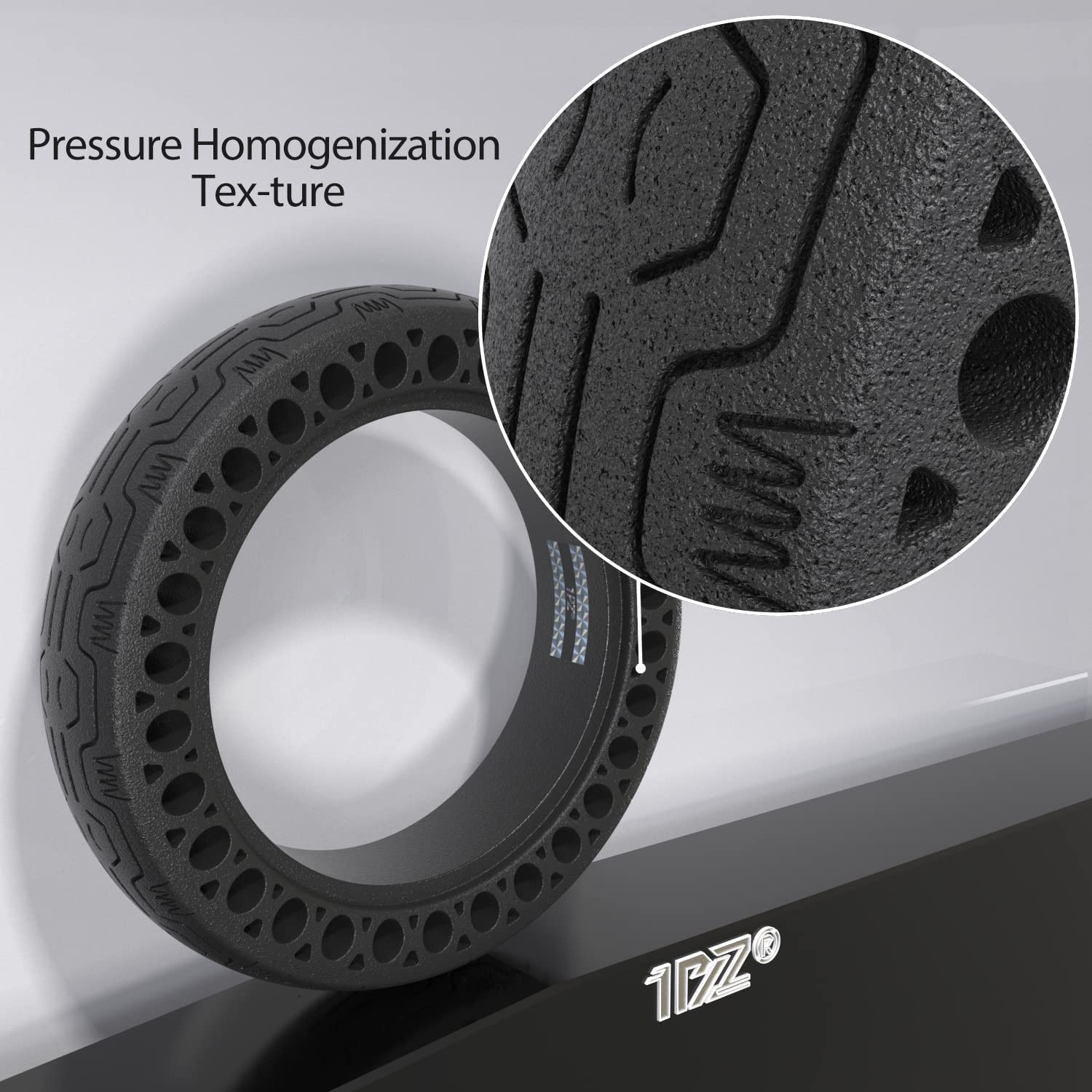 1PZ ST6-M36 8.5-Inch Solid Puncture-Resistant Scooter Tire, Compatible with Xiaomi M365, Gotrax GXL V2 & Similar Models, Durable Rubber, Shock-Absorbing Design, Anti-Slip Tread for Enhanced Grip image number 2