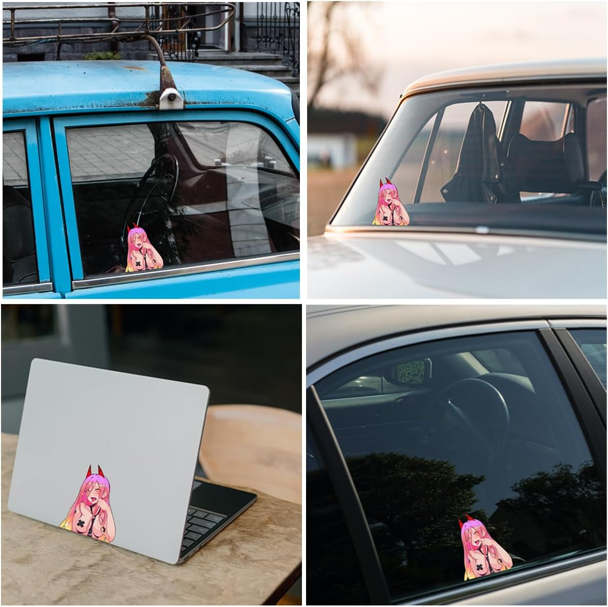 5.1 Inch Anime Car Bumper Decal Cartoon DIY Decoration Window Trunk Motorcycle Laptop Fuel Tank Cap Luggage Waterproof Stickers image number 4