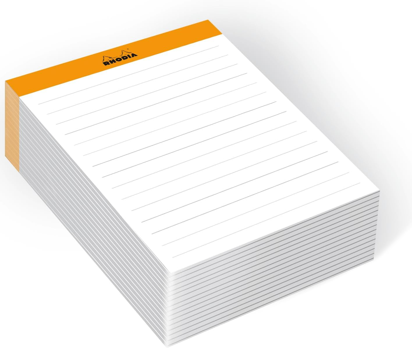 RHODIA 194047C - Memo Pad N&deg;13 Orange - A6 11.5 X 16 Cm - Ruled - 240 Sheets 80G/M - Practical and Compact - Rhodiatime Collection image number 5