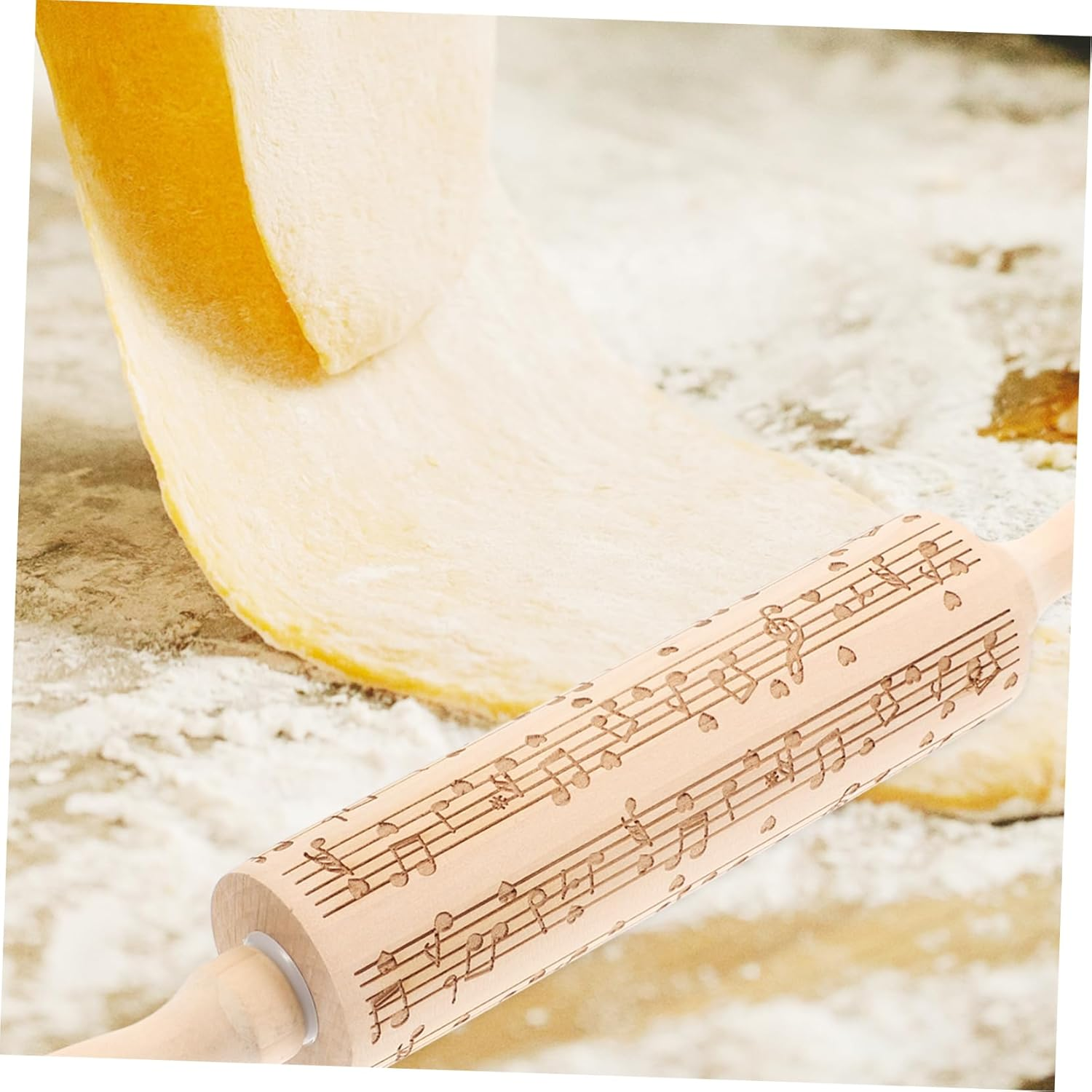 5Pcs Non-Stick Wooden Dough Roller Multi-Use Rolling Pin for Baking Dough Pressing Tool for Pasta Making and Kitchen Use image number 6