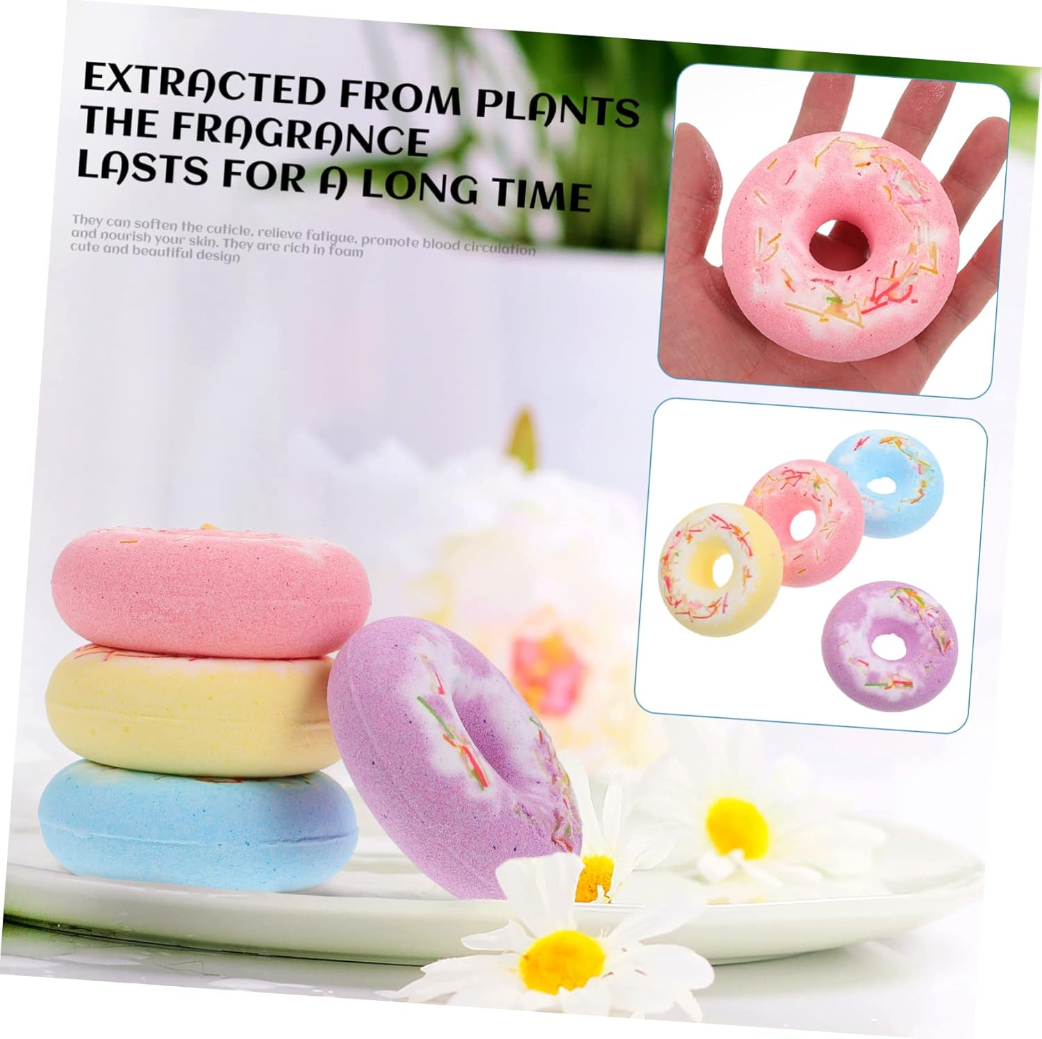 Outanaya Bath Balls 4 Pack Spa Bath Perfect for Boys and Girls Adults Random Color image number 3