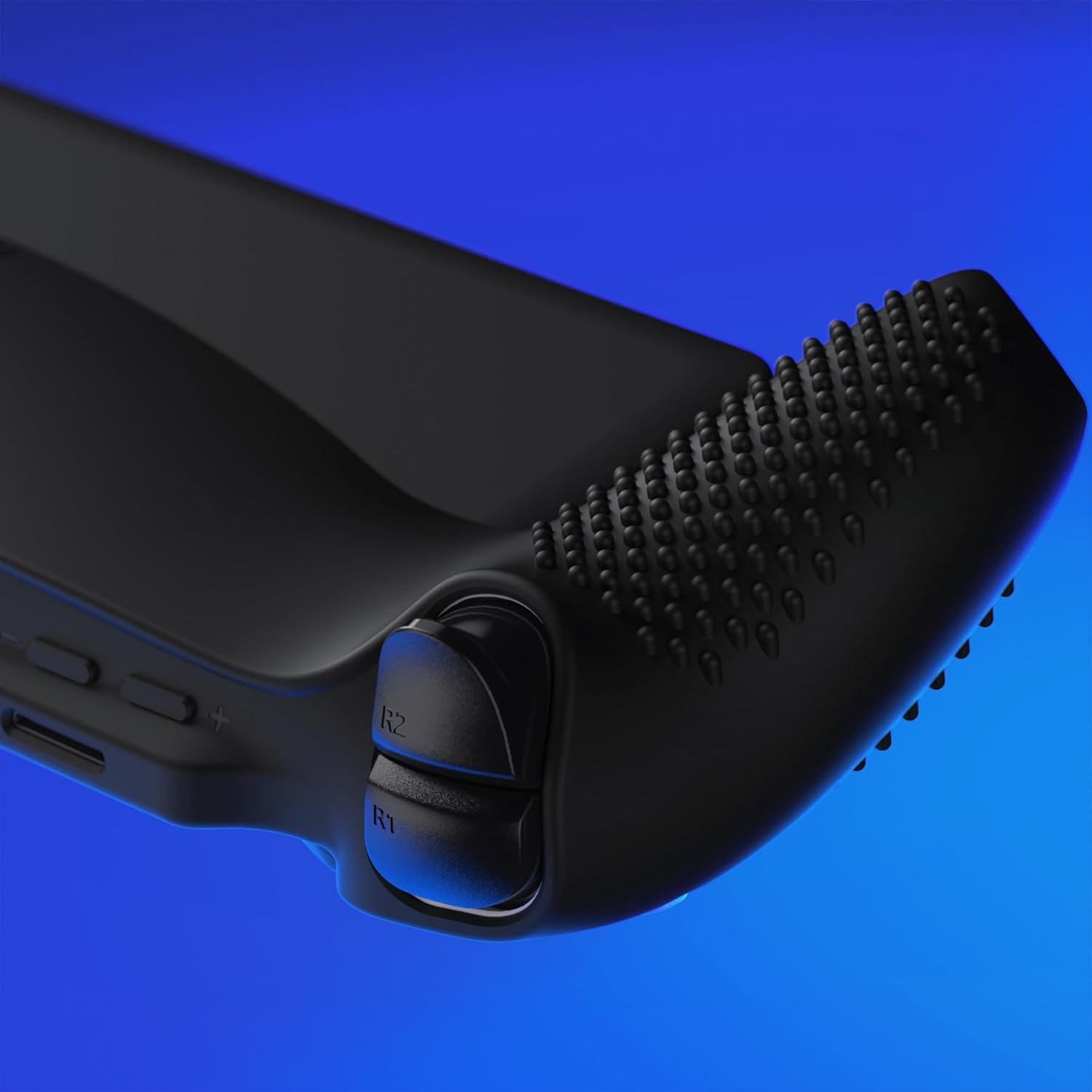 Playvital Design for PS Portal Silicone Protective Case with Thumb Grips &ndash; Enhanced Grip Comfort | Anti-Slip 3D Studded Design | Full Protection | Perfect Fit - Black - Black image number 5