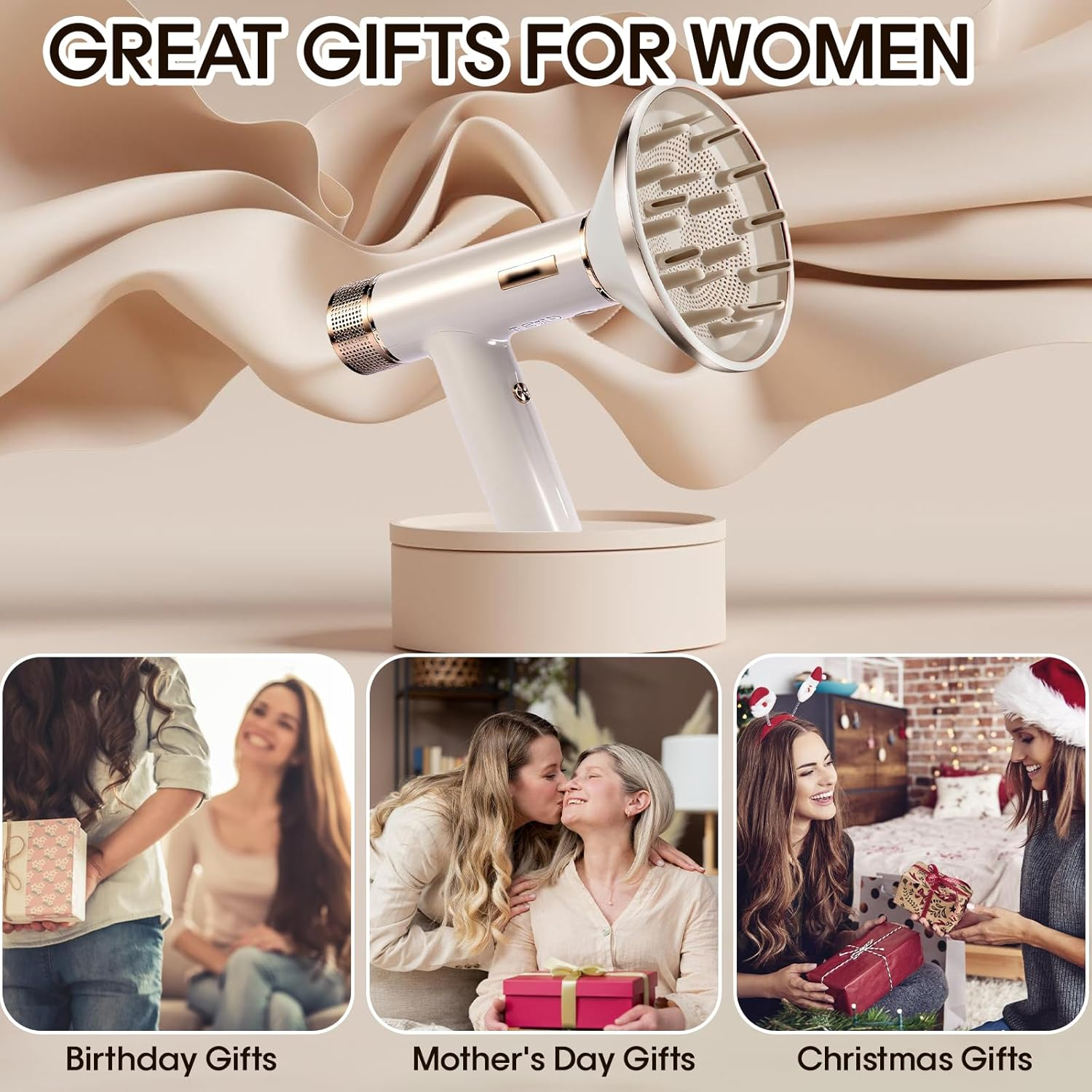 GENCAM Hair Dryer Diffuser for Shark Speedstyle/Speedstyle Pro, Diffuser Attachment for Shark Hair Dryer HD332 HD731 HD301 HD542 HD732 HD331 image number 2