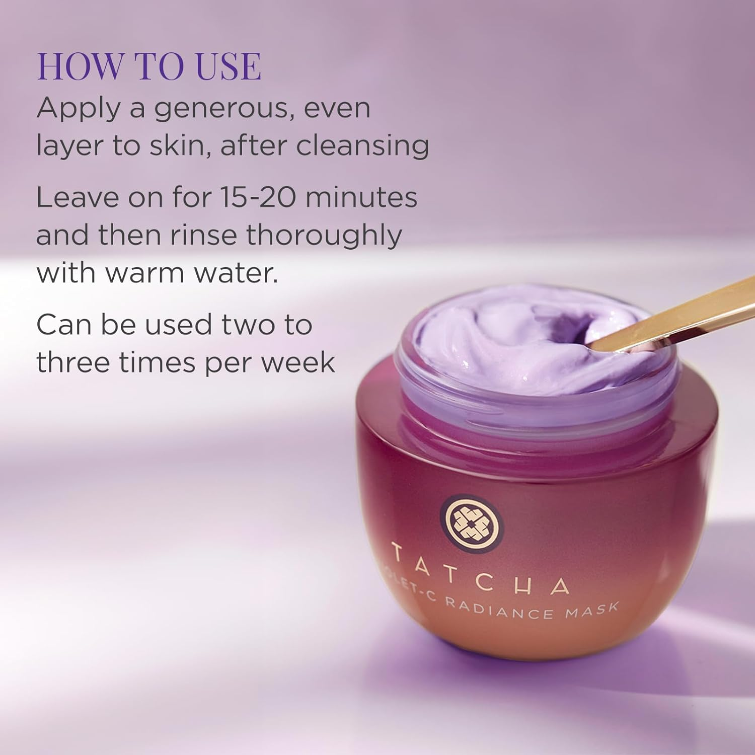 Violet-C Radiance Mask by Tatcha for Women - 1.7 Oz Mask image number 2
