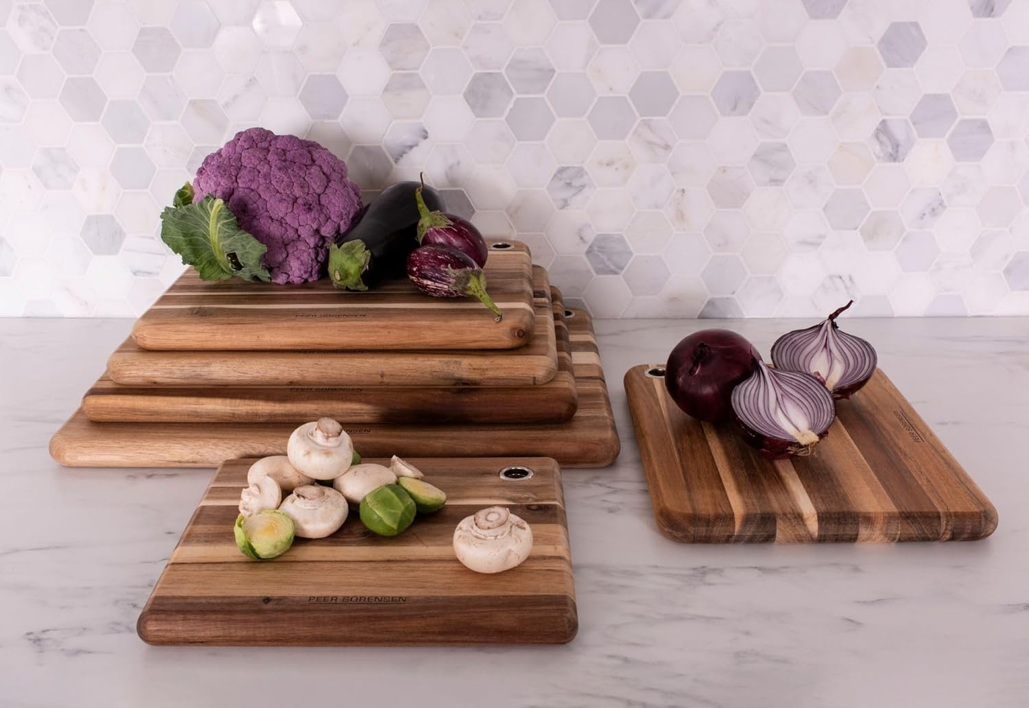 Peer Sorensen Long Grain Cutting Board, 39 X 29 X 2.5Cm, Acacia Wood image number 4