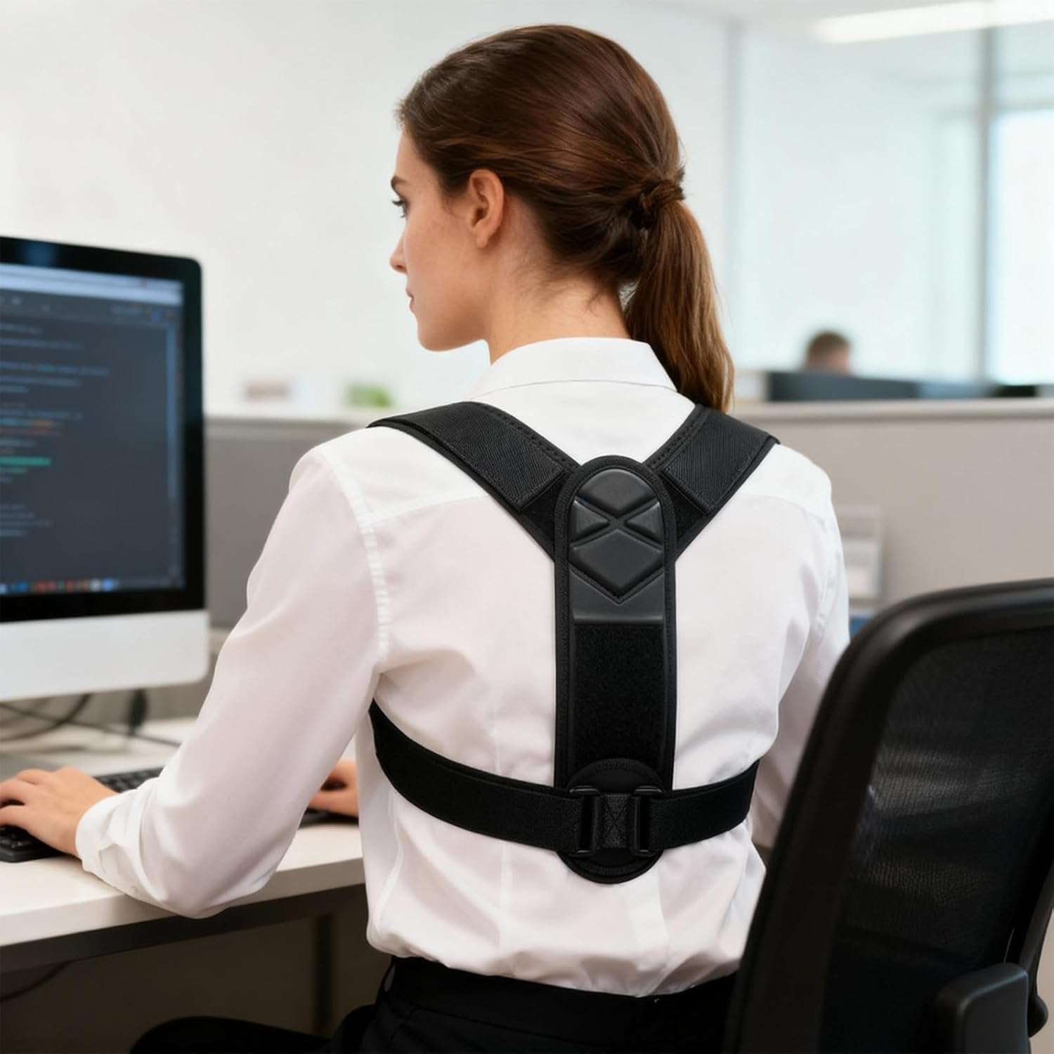 Posture Corrector for Men & Women, Upper Body Support, Back Support, Can Relieve Neck and Shoulder Pain Caused by Poor Posture and Hunchback - Comfortable Back Posture Corrector image number 1