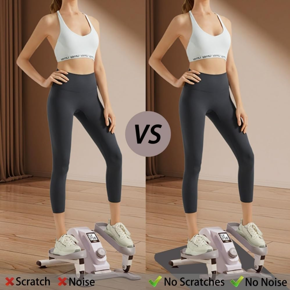 Non-Slip Mat Bundle,Non-Slip Workout Mat for under Desk Ellipticals,Apply to Foot & Leg Pedal Exerciser for Seniors Fitness,Enhanced Stability & Floor Protection,Durable Construction image number 2