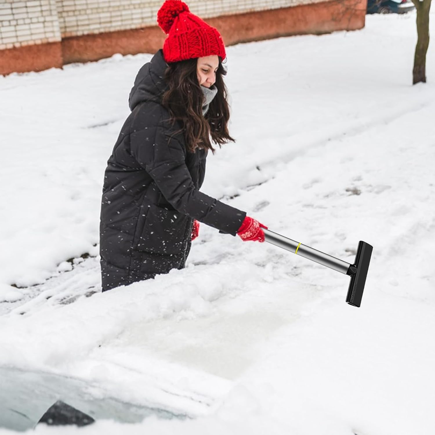 Ice Scraper - Cleaning Shovel | Snow Shovel,For Rvs Car Truck Windshield Home Window Cleaning Winter Automotive image number 4