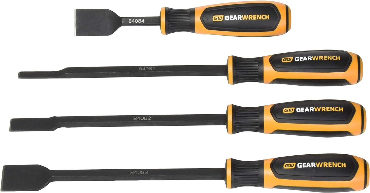 Gearwrench 84080H Dual Material Wide Scraper Set, 4 Pieces image number 1