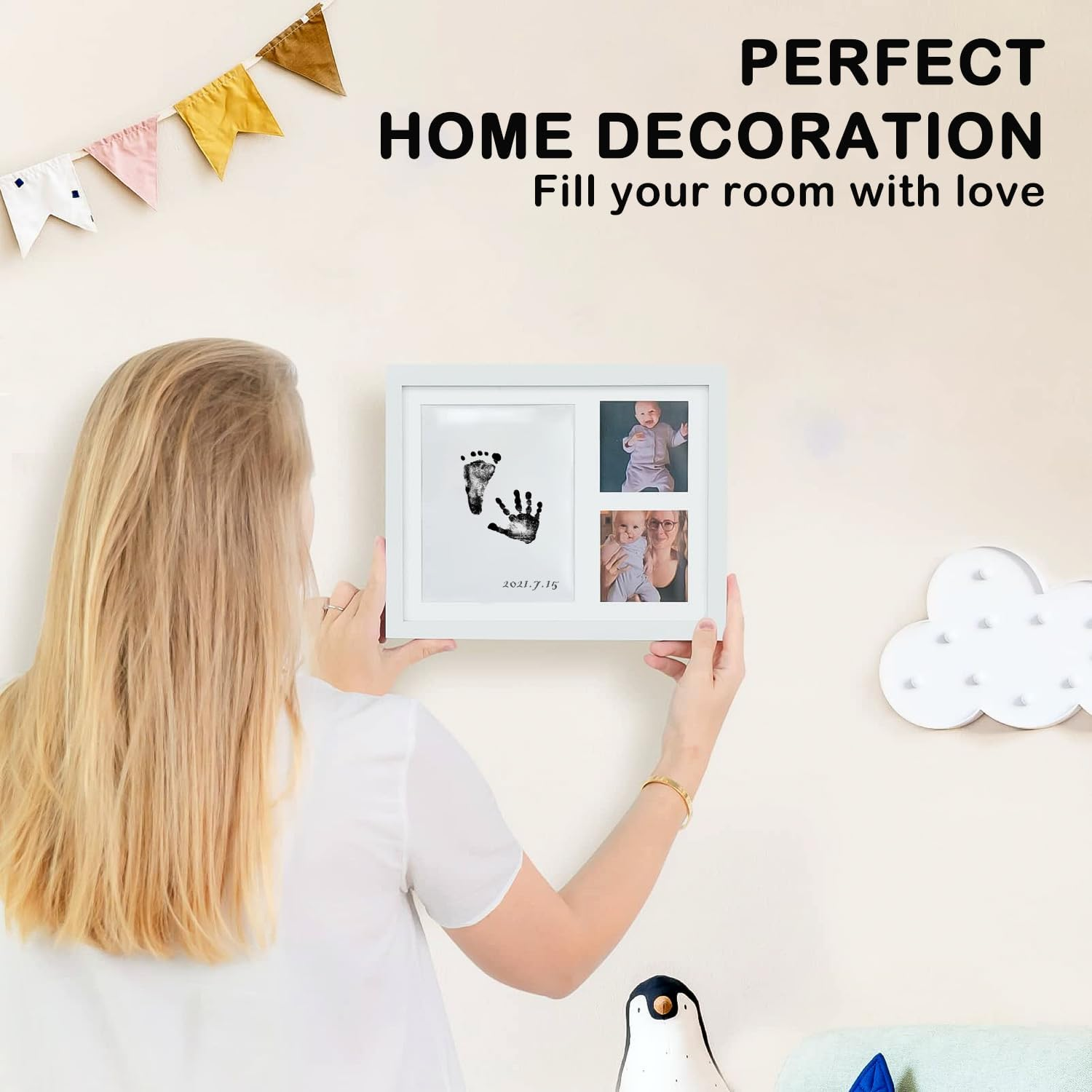 12-Pack Imprint Cards & 6 Baby Handprint Ink Pads, Inkless Hand and Footprint Kit for Newborn Baby Gifts, Dog Paw Print Kit, Dog Nose Print Kit, Baby Foot Printing Kit image number 2