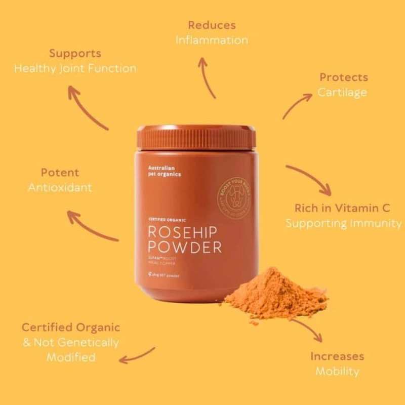 SUPAW&trade; by Australian Pet Organics Certified Organic Rosehip Powdered Dog Supplement 280G image number 5