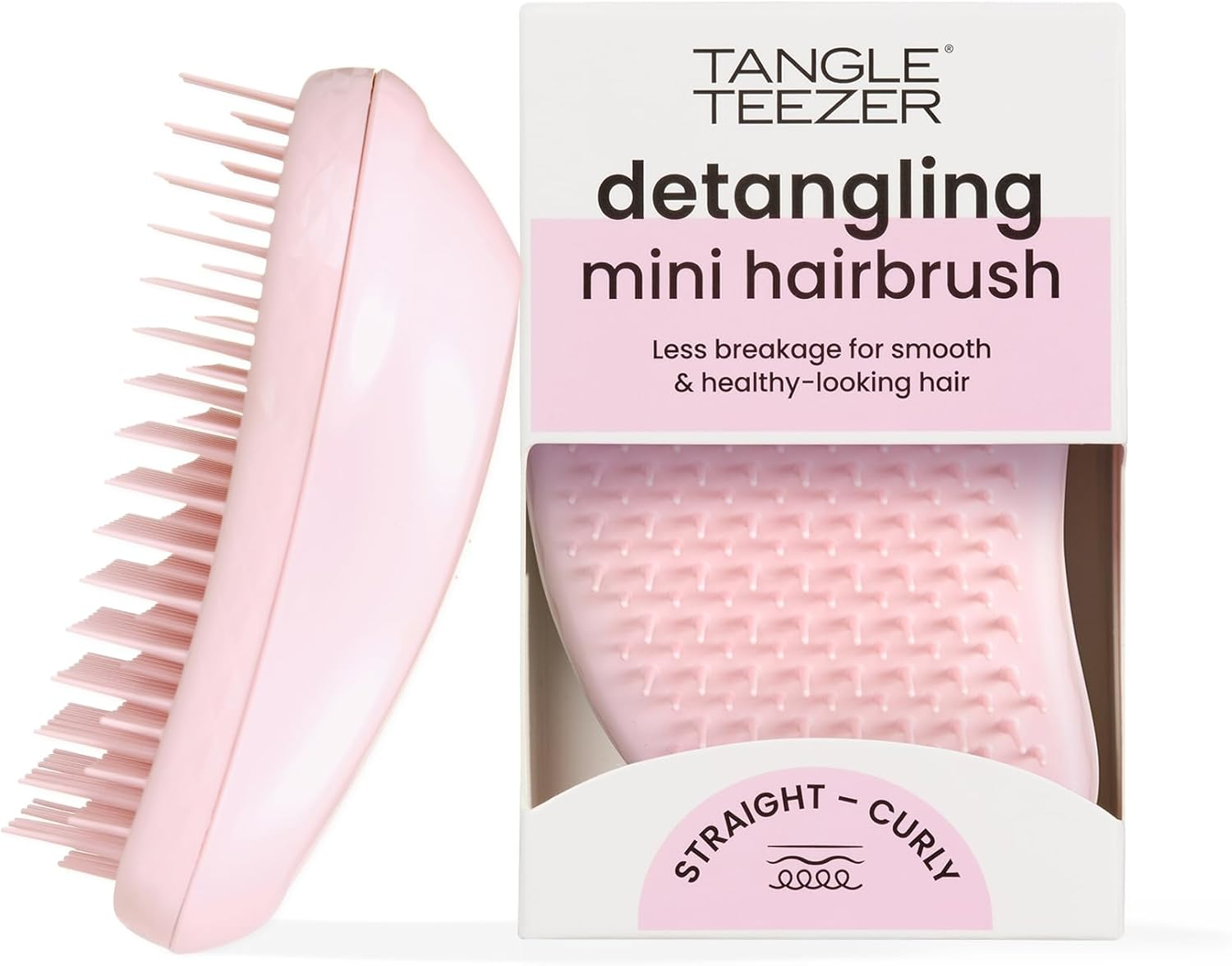 Tangle Teezer Original Soft Hair Brush, No Pull - Cares for Fine Hair - Anti-Breakage Comb for Girl - Pink image number 6