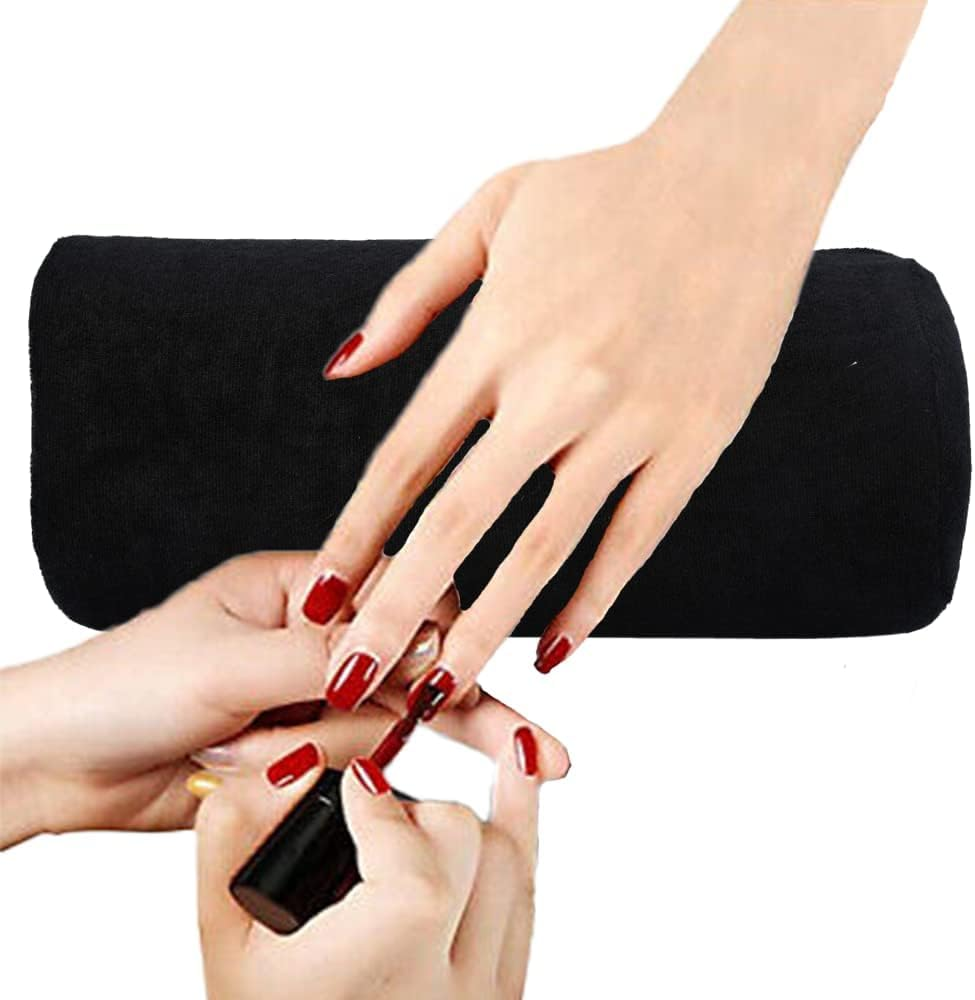 Soft Sponge Manicure Nail Hand Rest Cushion, Nail Art Table Holder Pad, Arm Rest Pillow for Ladies Girls Manicure, Detachable Washable Nail Salon Accessories Tools