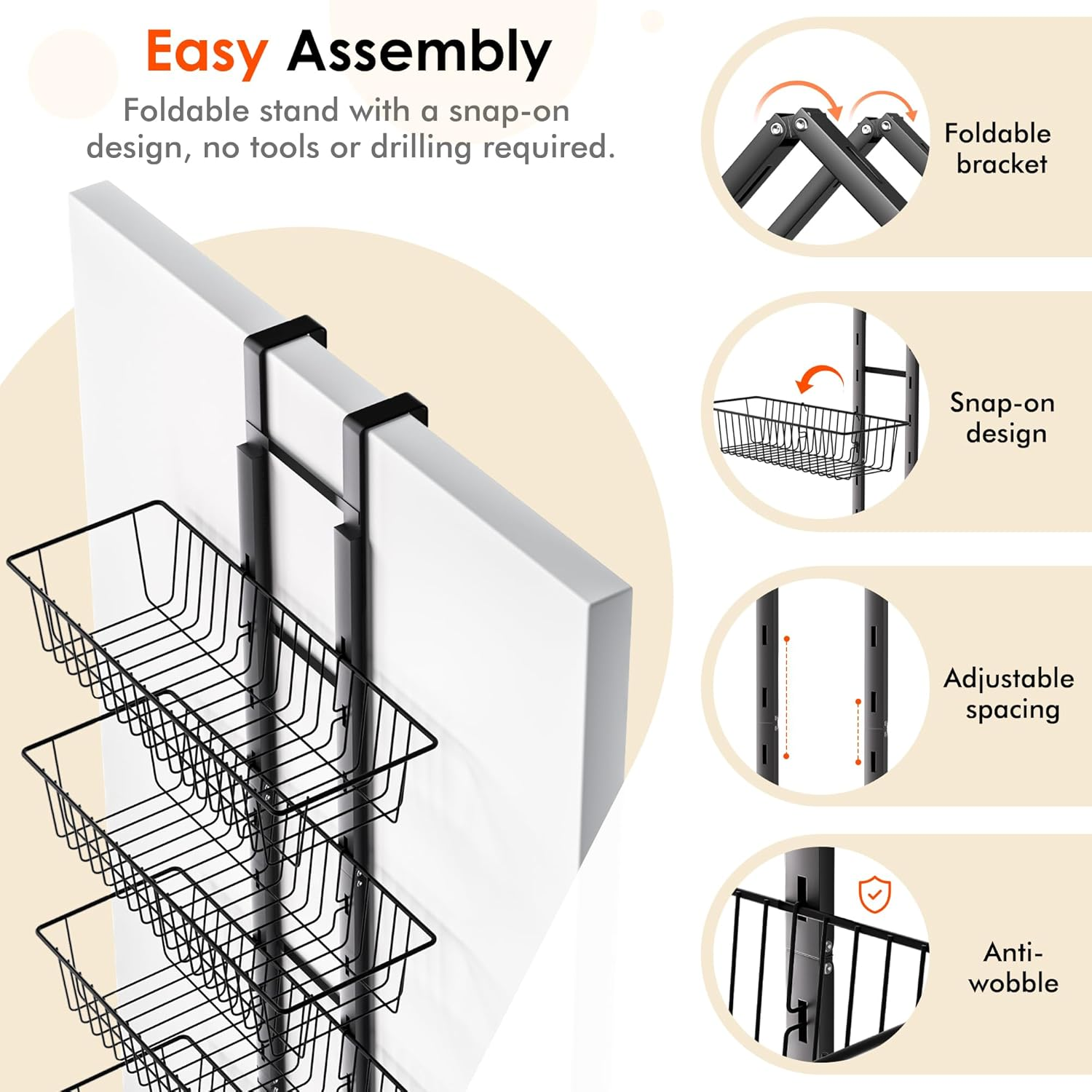 LUXEAR over the Door Pantry Organizer