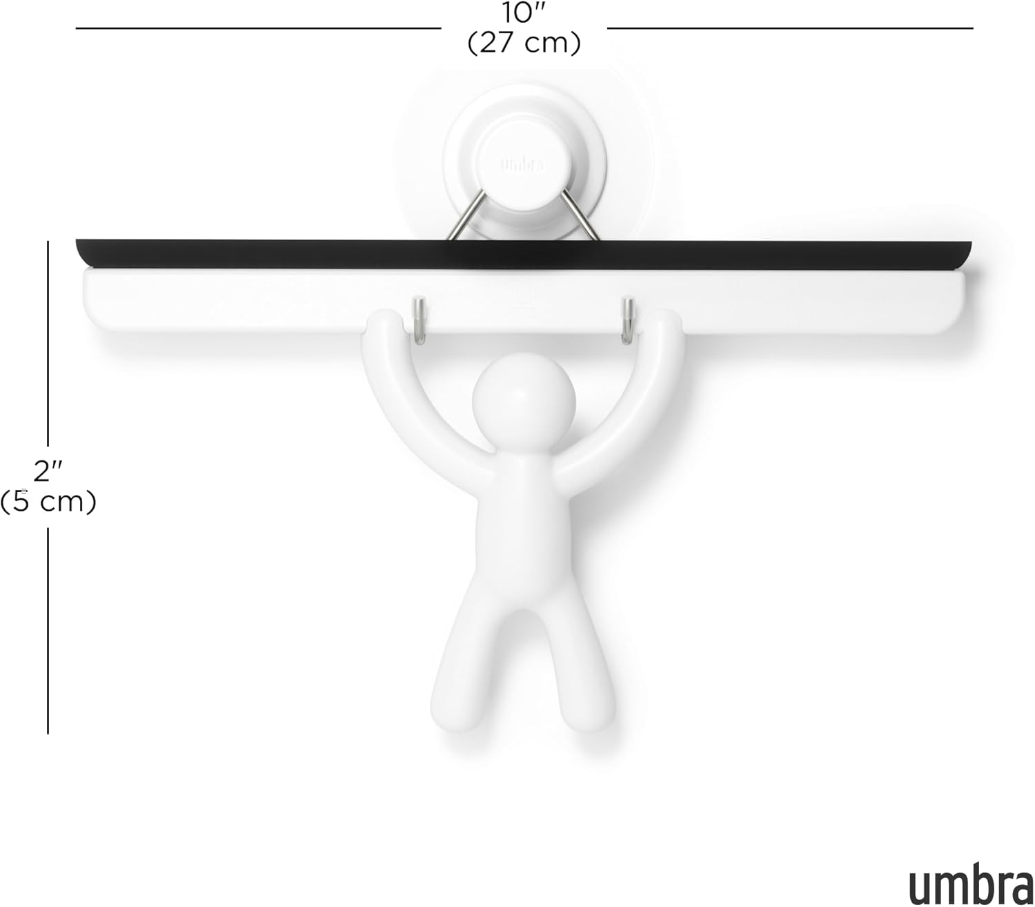 Umbra Buddy Adhesive Squeegee, White image number 4