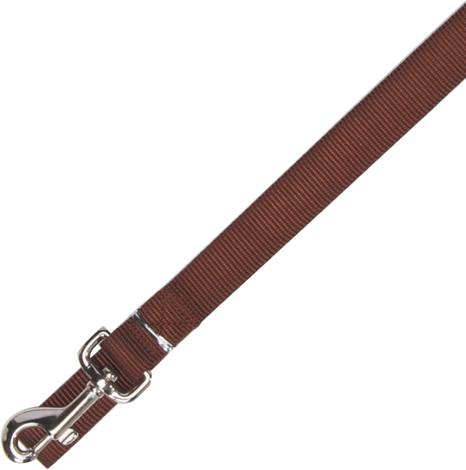 Zack & Zoey Basic Nylon Dog Leash, 4-Feet X 5/8-Inch Lead, Chocolate image number 4