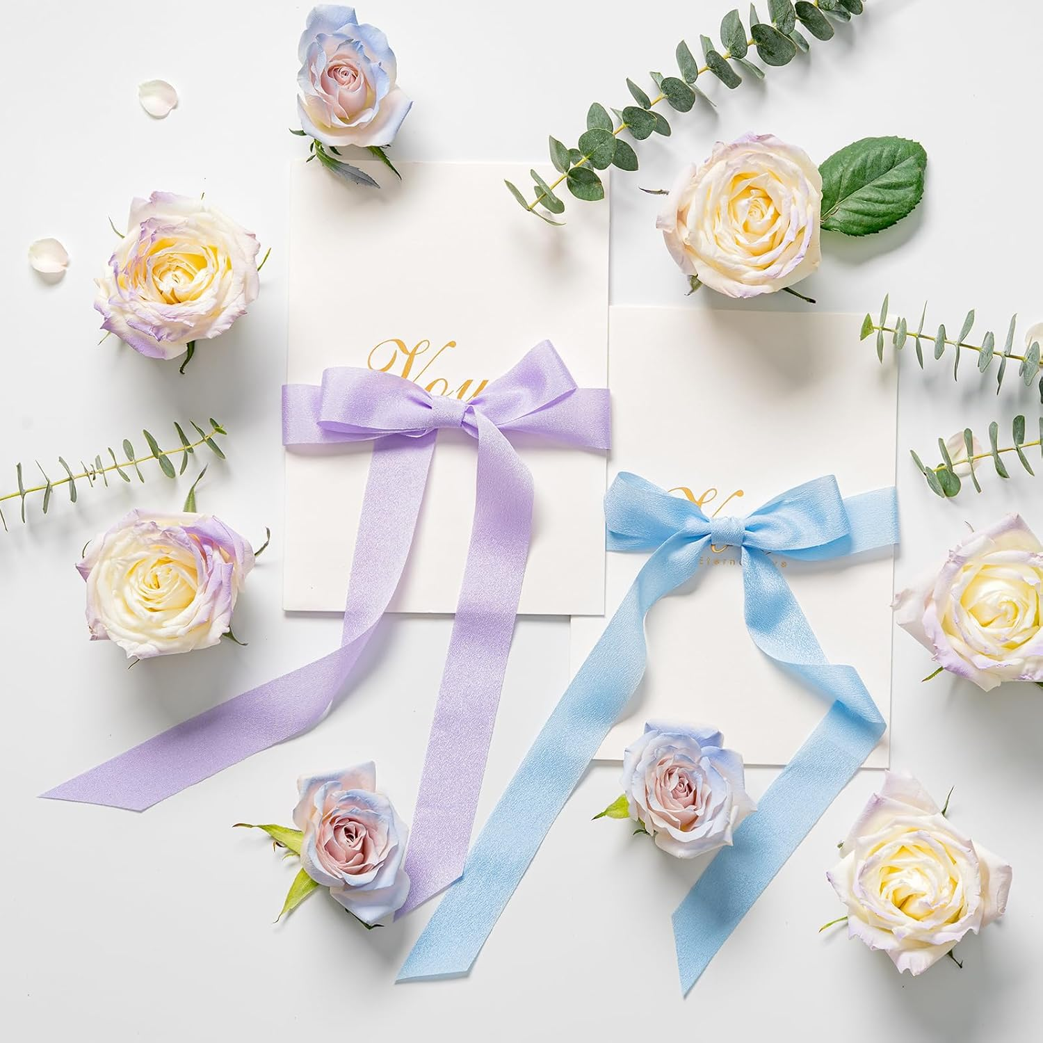 Ivory Ribbon Ribbon for Gift Wrapping Ribbon for Flower Bouquet Silk Gift Ribbon Beige Ribbon - Brown image number 5