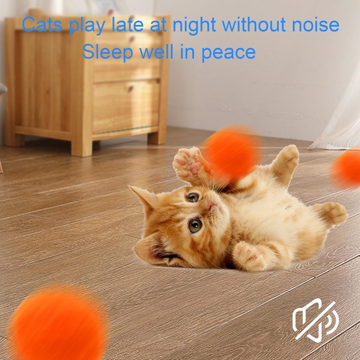 KASESSS 2Pcs Cat Toy Plush Ball Launching Gun, Training Cat Ball Launcher, Shooting Gun Plush Ball for Cat, Interactive Cat Toy Balls, Cat Toys Balls Launcher for Cat Exercise Chasing with 50 Pc Balls image number 2