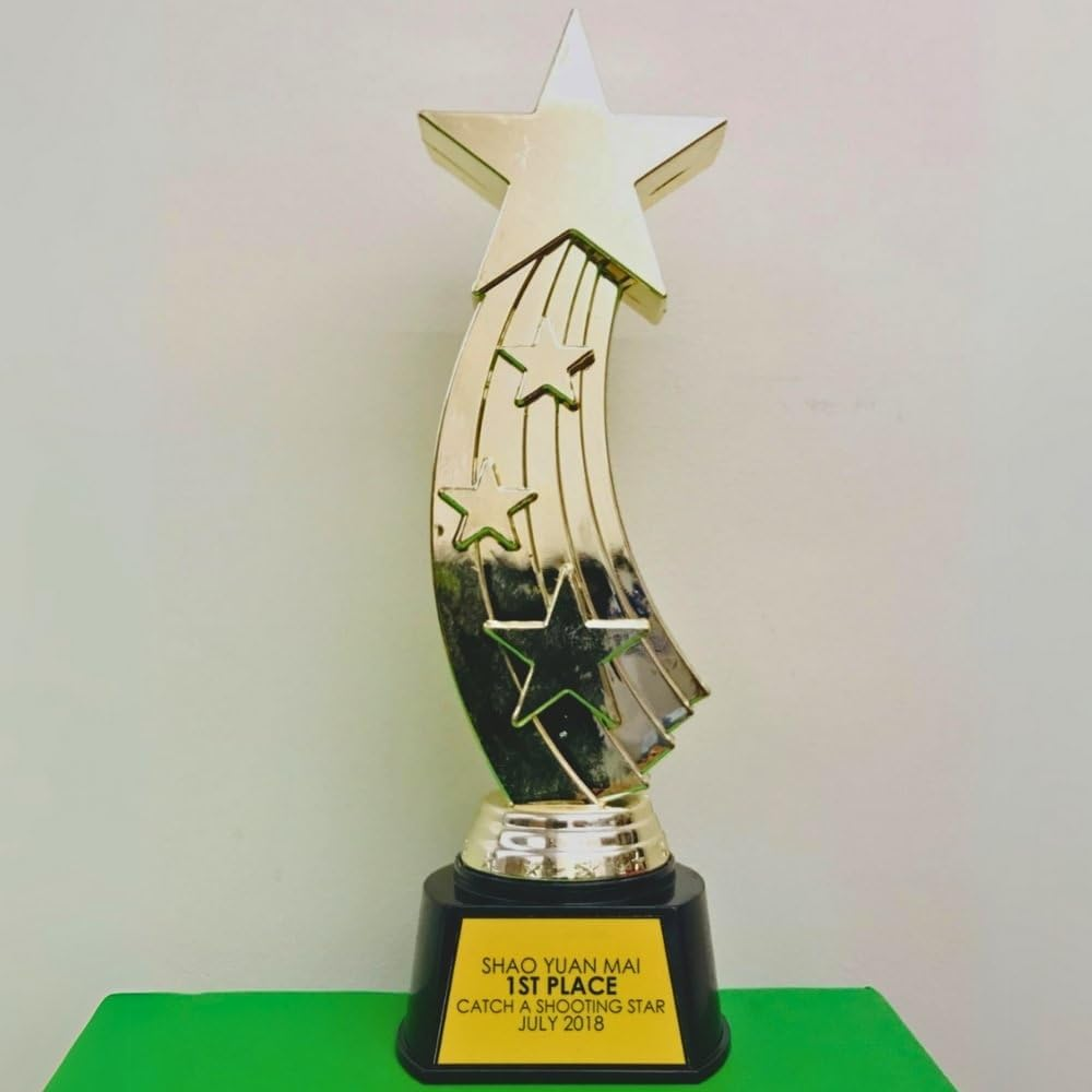 Amscan Hollywood Shooting Star Trophy, 24 Cm Length,Gold image number 2