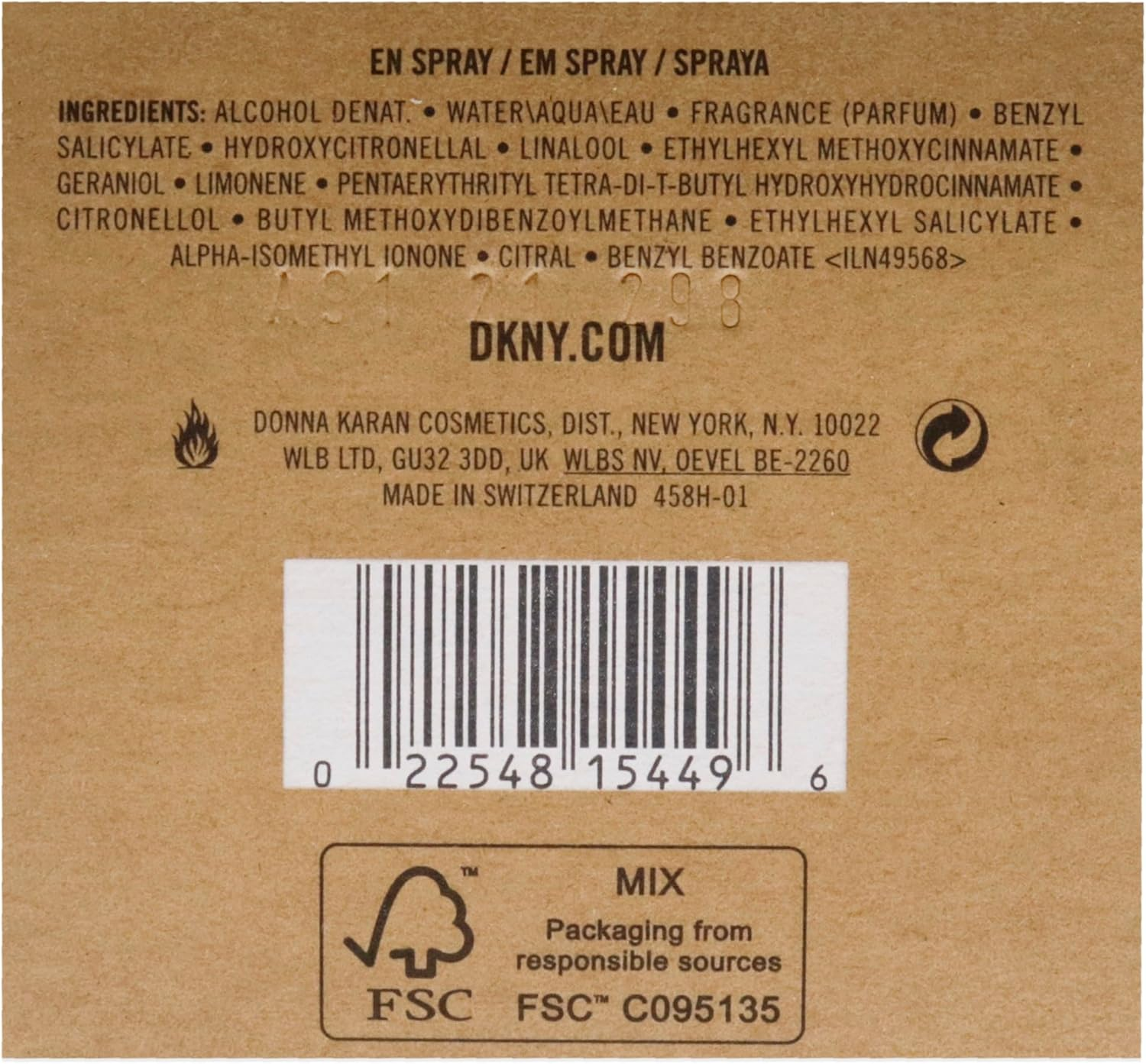 DKNY Donna Karan Be 100 Percent Delicious for Women 1 Oz EDP Spray image number 1