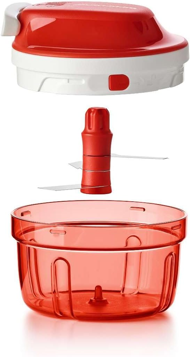 Tupperware Supersonic Mini Chopper 300Ml Capacity Manual Food Processor - Kitchen Aid for Chopping Herbs, Nuts, Garlic, Vegetables image number 6