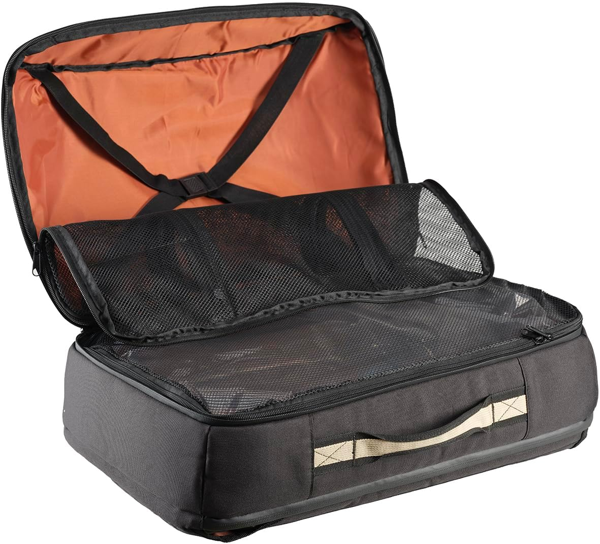 Caribee Atlas RPET Carry-On Backpack, 38 Litre Capacity, Black image number 1