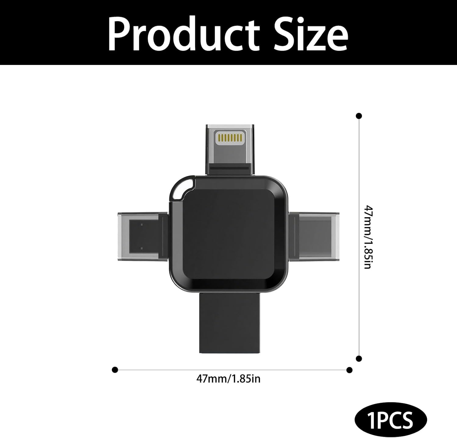 Phone Photo Stick，4-In-1 512G USB Flash Drives, High-Speed Phone Flash Drive for Ios/Android/Pc/Ipad/More Devices,For Photo and Video Transfer Storage Backup image number 5