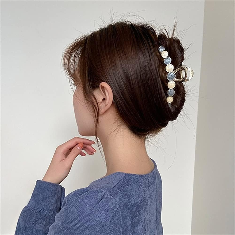 Crystal Hair Accessories,Clips Hairpins,Clip Plate,Hairpins for Women Hair Claws Flower Crab Hair Clips Women Girls Hairstyling Barrettes Headdress Accessories (Color : D) image number 3