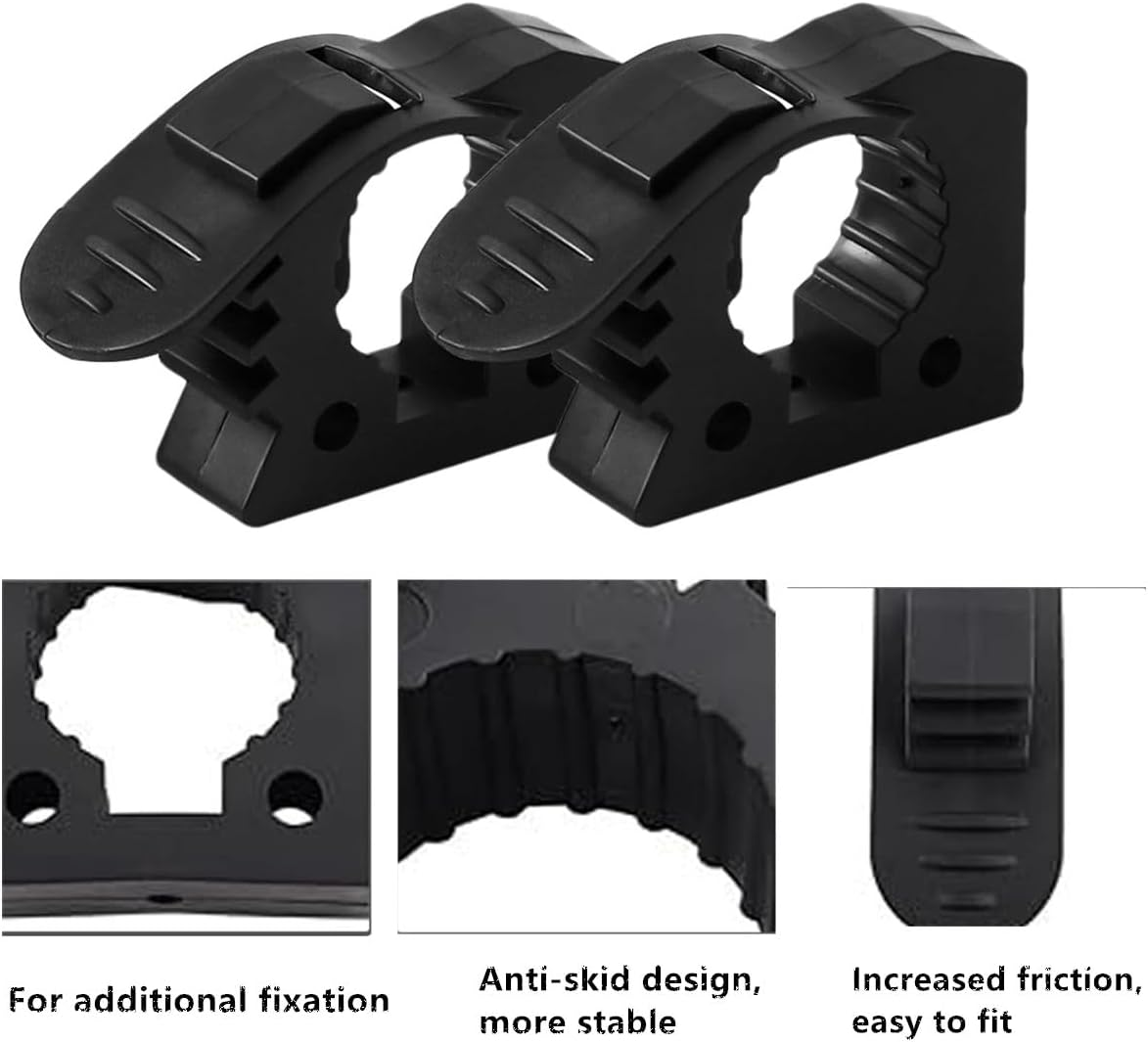 2Pcs Adventure Shovels Bracket、Rubber Shovel Holder Mount (2) Rubber Bracket Mount Kit | Axe and Shovel Mounting Brackets, Vehicle Gear Rack Securing Clamps for Outdoor Quick Attachment image number 4