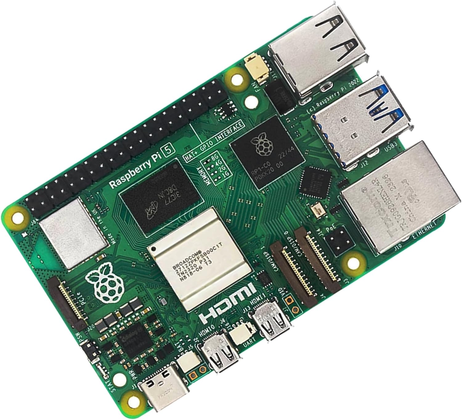 Raspberry Pi 5B Type B 4GB RAM DIY 9-In-1 Kit | 5.1V 5A Power Supply | 2X Micro HDMI Cable | San Disk 128G SD Card Micro SD | Pi 5 Active Cooler | Balck Protective Case (5B 4G 9 in 1 Kit) image number 5