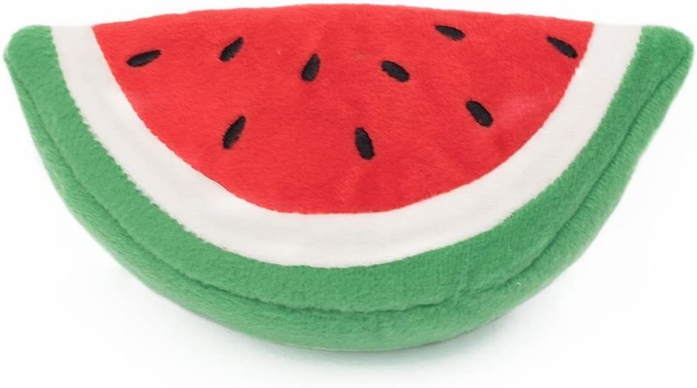 Zippypaws Plush Dog Squeaker Toy, Watermelon, One Size, ZP868 image number 1