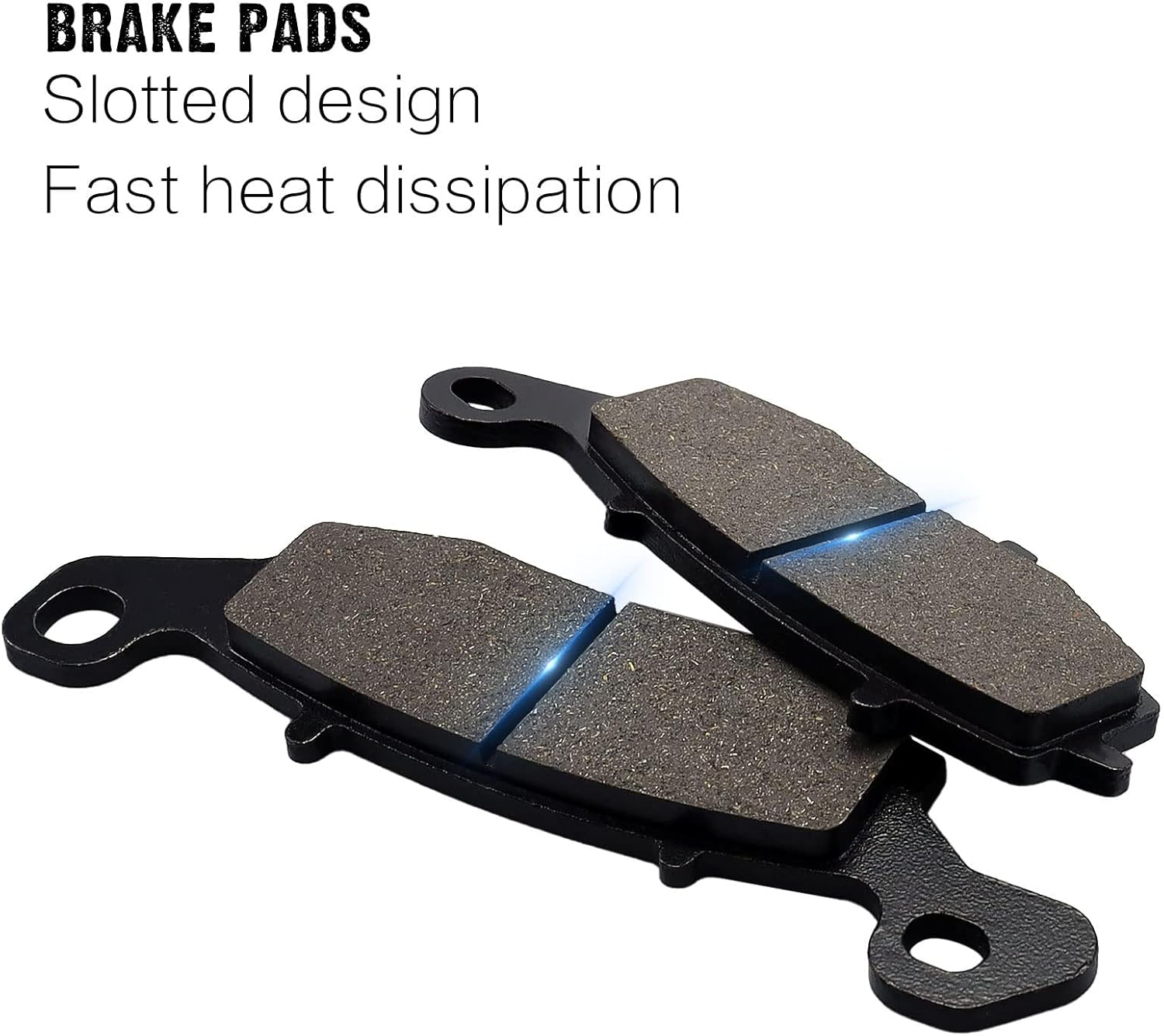 SOLLON Brake Pads Front and Rear Raplacement for Kawasaki Vulcan 1500 Vn1500/Vulcan 1600 VN1600 Classic/Vulcan 1600 VN1600 Nomad/Vulcan 1700 Vn1700/Vulcan 900 Vn900/Versys 650 KLE 650