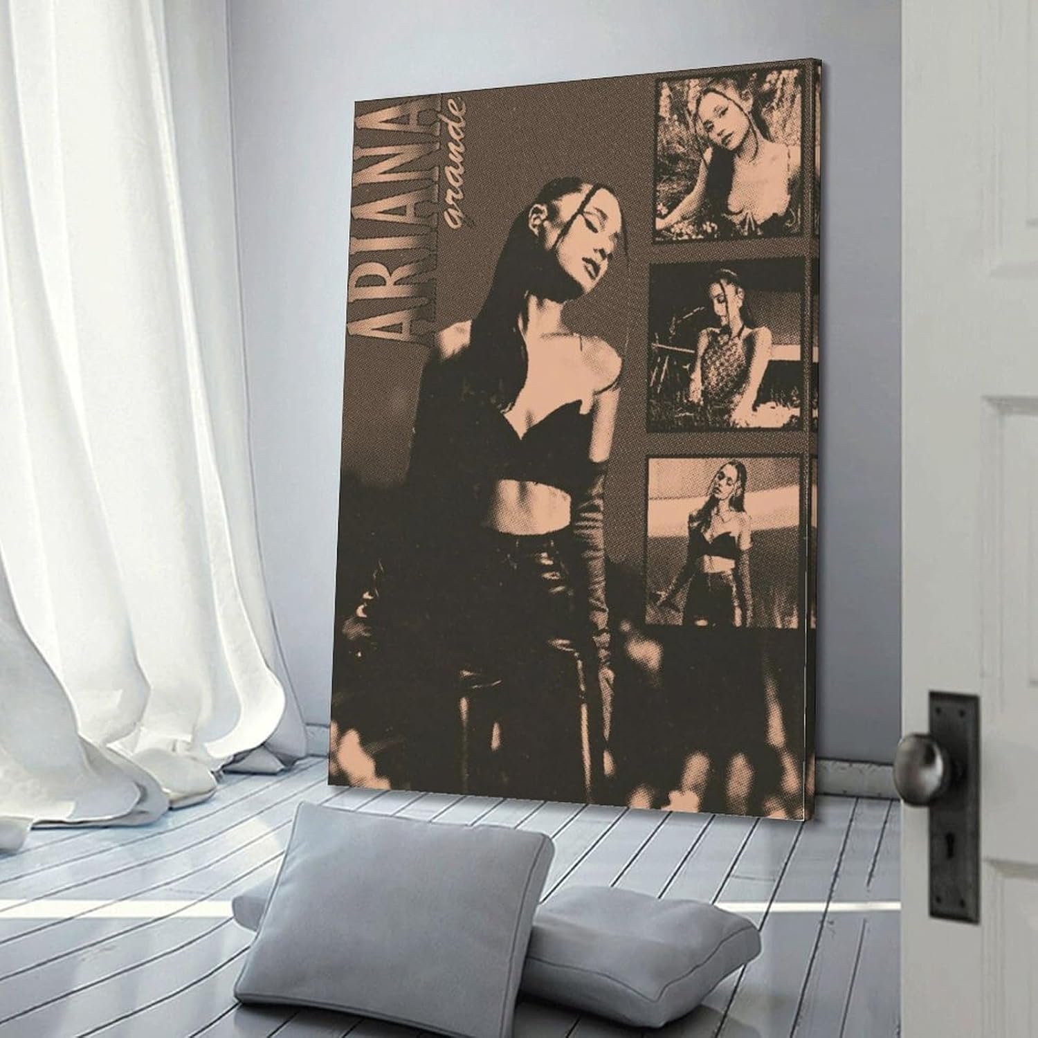 Art Ariana Music Grande Poster Poster Canvas Painting Wall Art Picture Home Decor Print for Bedroom Living Room Dorm Study Bar Office 08X12Inch(20X30Cm) image number 1