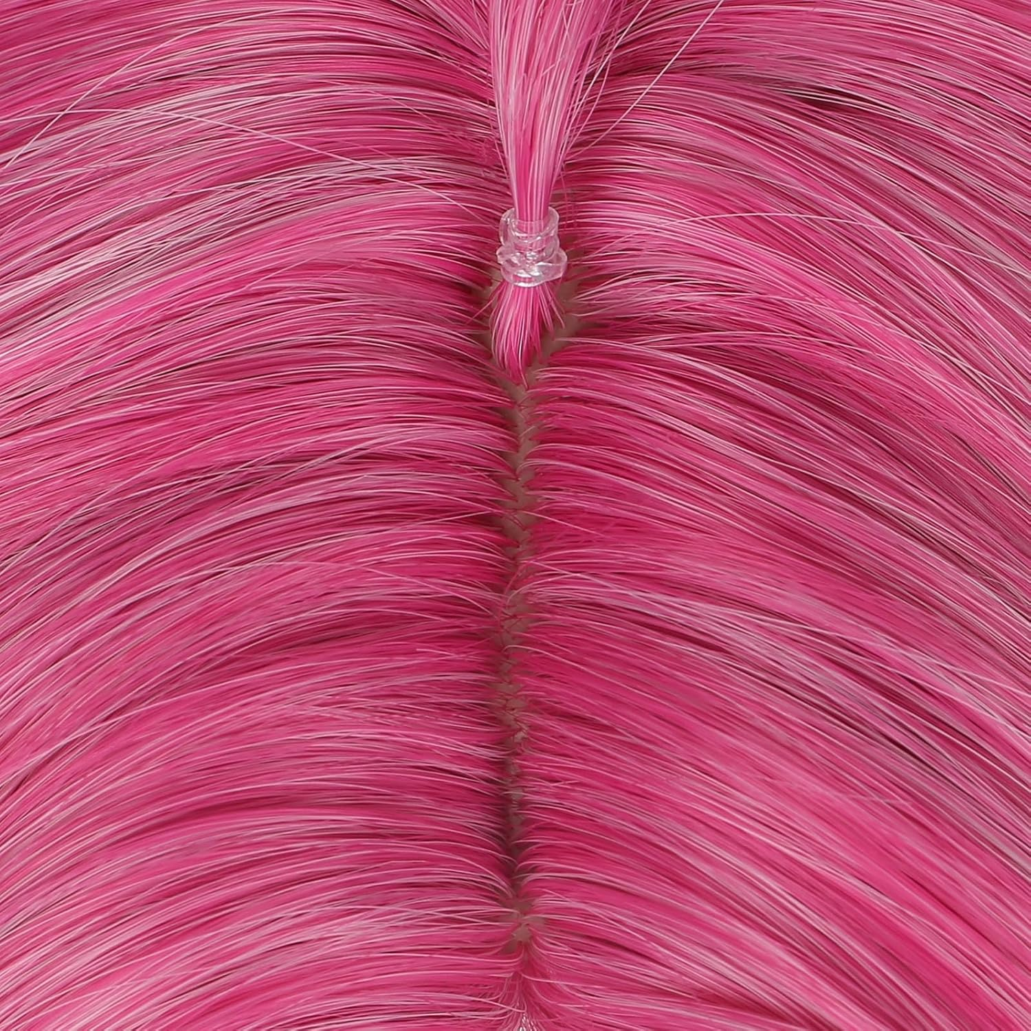 HAMISH Dark Pink Wig Cosplay Wig with Wig Cap Heat Resistant Synthetic Hair for Anime Role Play for Festival, Holiday, Cosplay Party, Comic Exhibition image number 1