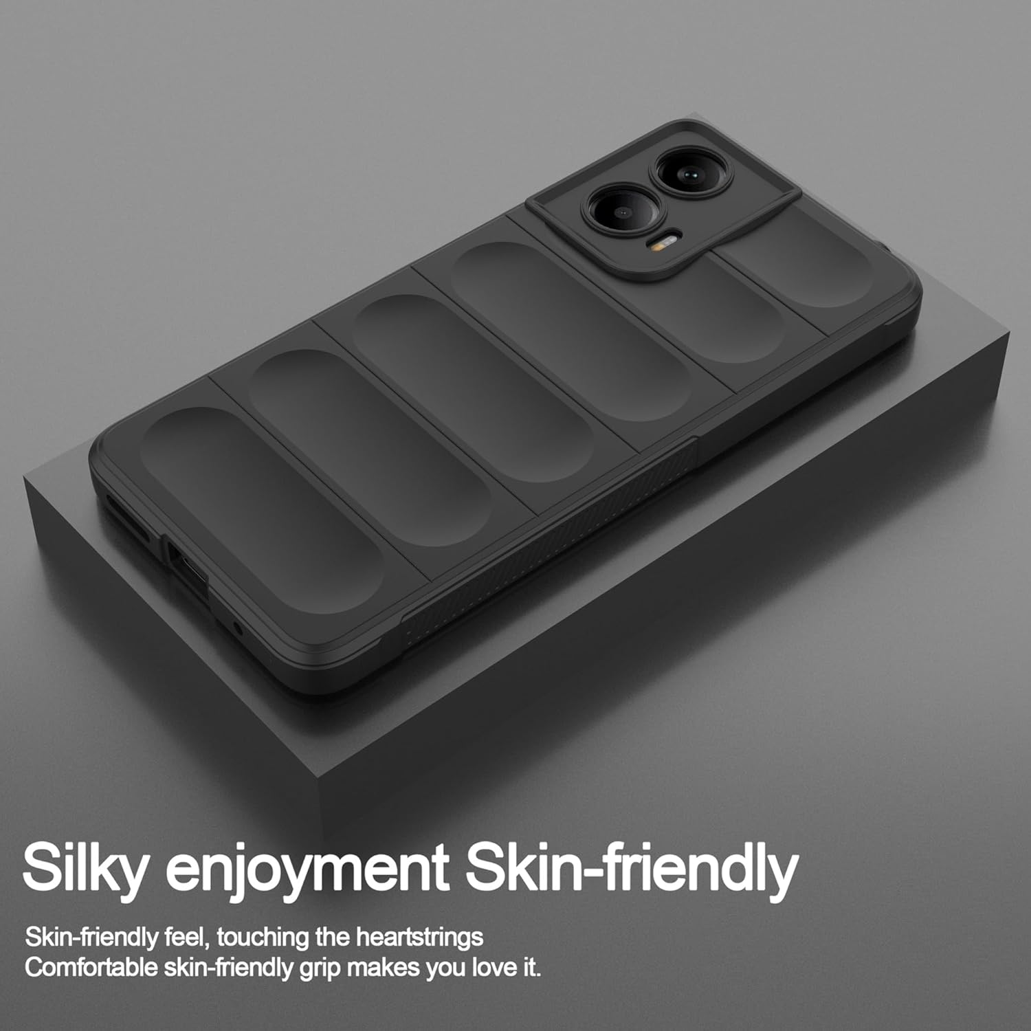 ESHUYI&reg; Liquid Silicone Case for Motorola Moto G24/Moto E14/G04/G04S with Antibacterial Protection and Scratch-Resistant Soft Microfibre Lining, All-Round Protection Shockproof Mobile Phone Case image number 3