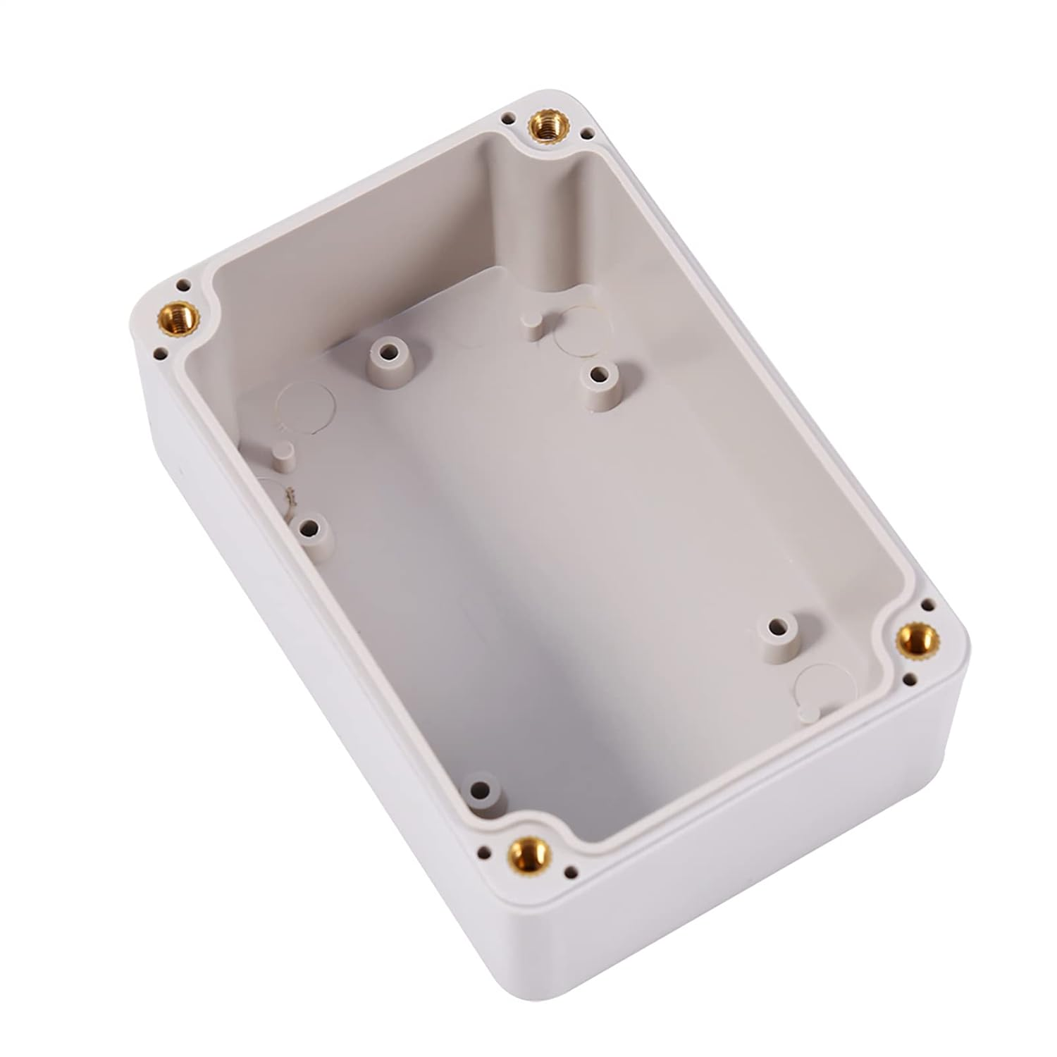 Junction Box, ABS Plastic Dustproof Waterproof Junction Box, Universal Project Electrical Enclosure Boxes, White (100X68X50Mm) image number 4