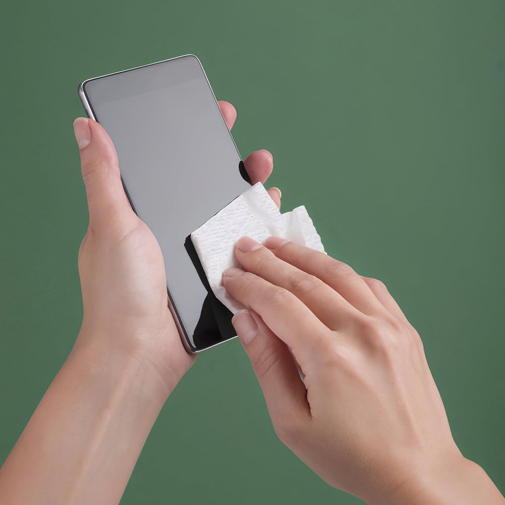 Fiber Optic Cleaning Wipes, 100 Pcs per Box Dust Free Paper Connector Cleaner Optical Cable Clean Tools Wipes Lint Cloth Dispenser Wet Dry Use Easy Tearing Electrical Industrial Precise Instrument image number 1