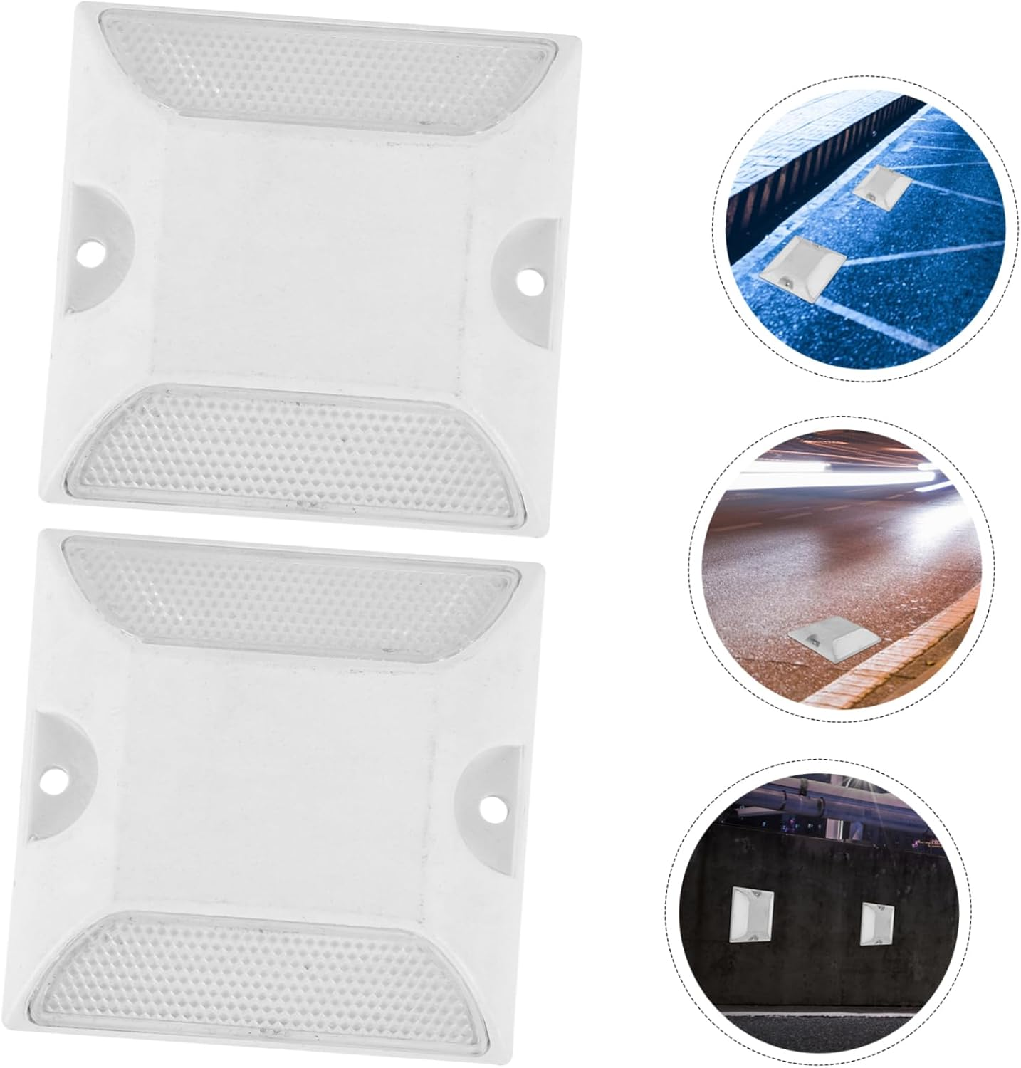 YARNOW Reflective Road Pavement Marker Roadside Reflectors for Driveway Safety Dual Sided Design for Enhanced Visibility for and Parking Lots image number 6