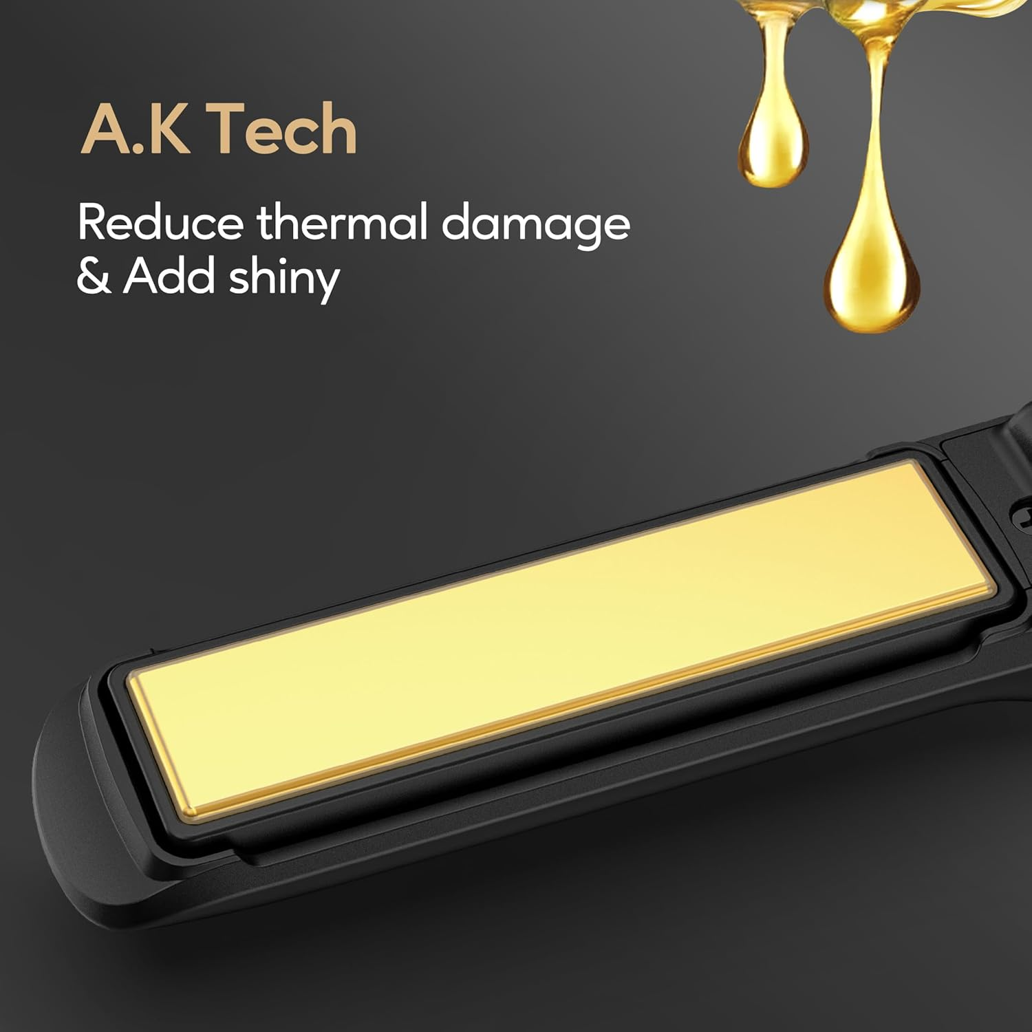 Terviiix Portable Cordless Hair Straightener, Max 430&deg;F Mini Flat Iron for Travel, Rechargeable Mini Hair Straightener & Curler 2 in 1 with Argan Oil Infused, 4500Mah Battery, 50S Fast Heat Up