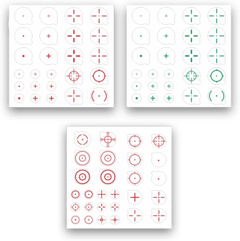 Transparent Clear FPS Aim Sight Assist Sticker - 2 Pack Games Fast Scope Monitor Decal No Scope TV Decal Shooting Target Stickers Decals for FPS Video Games TV Monitor and Mobile Phone (3 Pack)