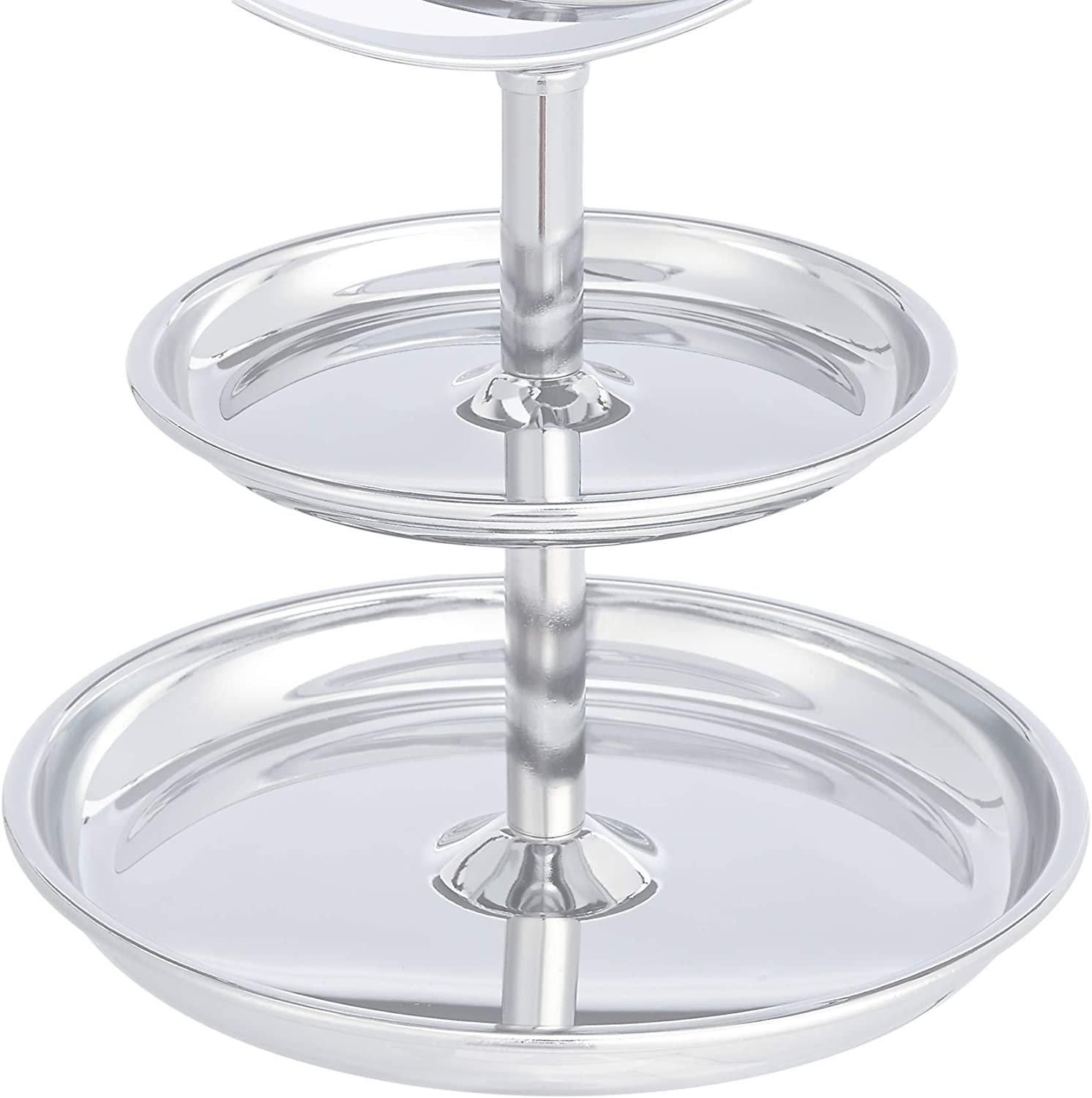 Amazon Basics Vanity Mirror with Dual Trays - 1X/5X Magnification, Chrome image number 3