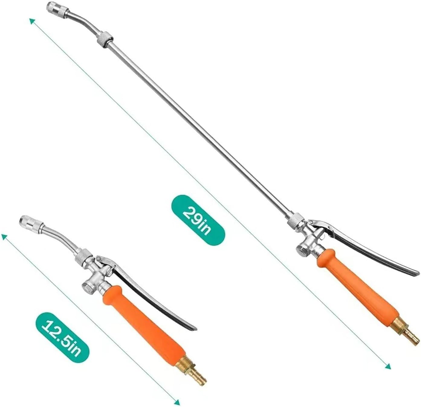 29 Inches Sprayer Wand, Stainless Steel Sprayer Wand Replacement, Adjustable Universal Sprayer Wand Multifunctional Watering Wand with Copper Nozzle for Watering Plant Cleaning Car image number 2